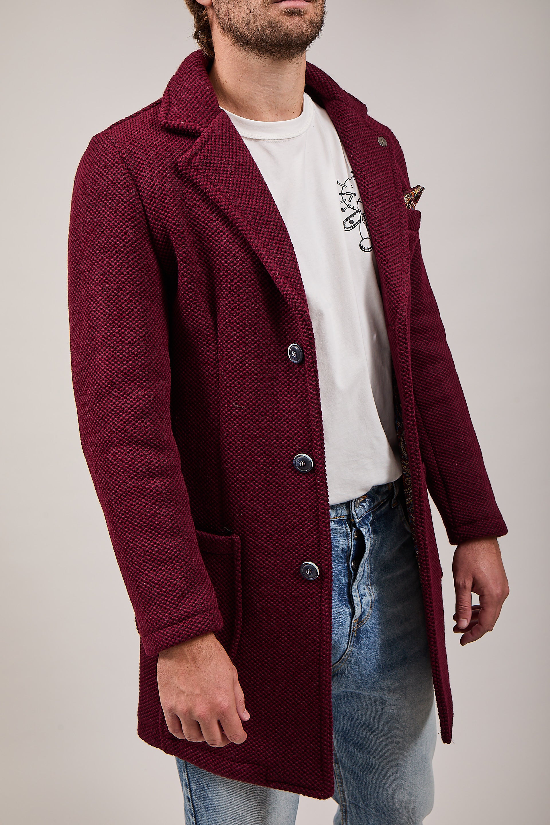 Cappotto V2 Punto di Riso Bordeaux (12245095776596)