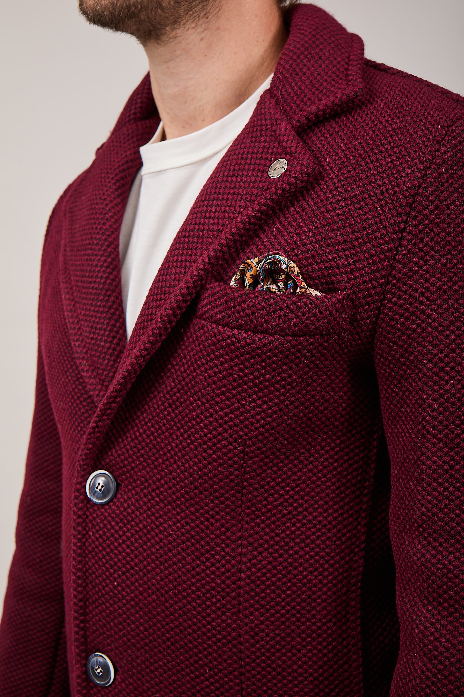 Cappotto V2 Punto di Riso Bordeaux (12245095776596)