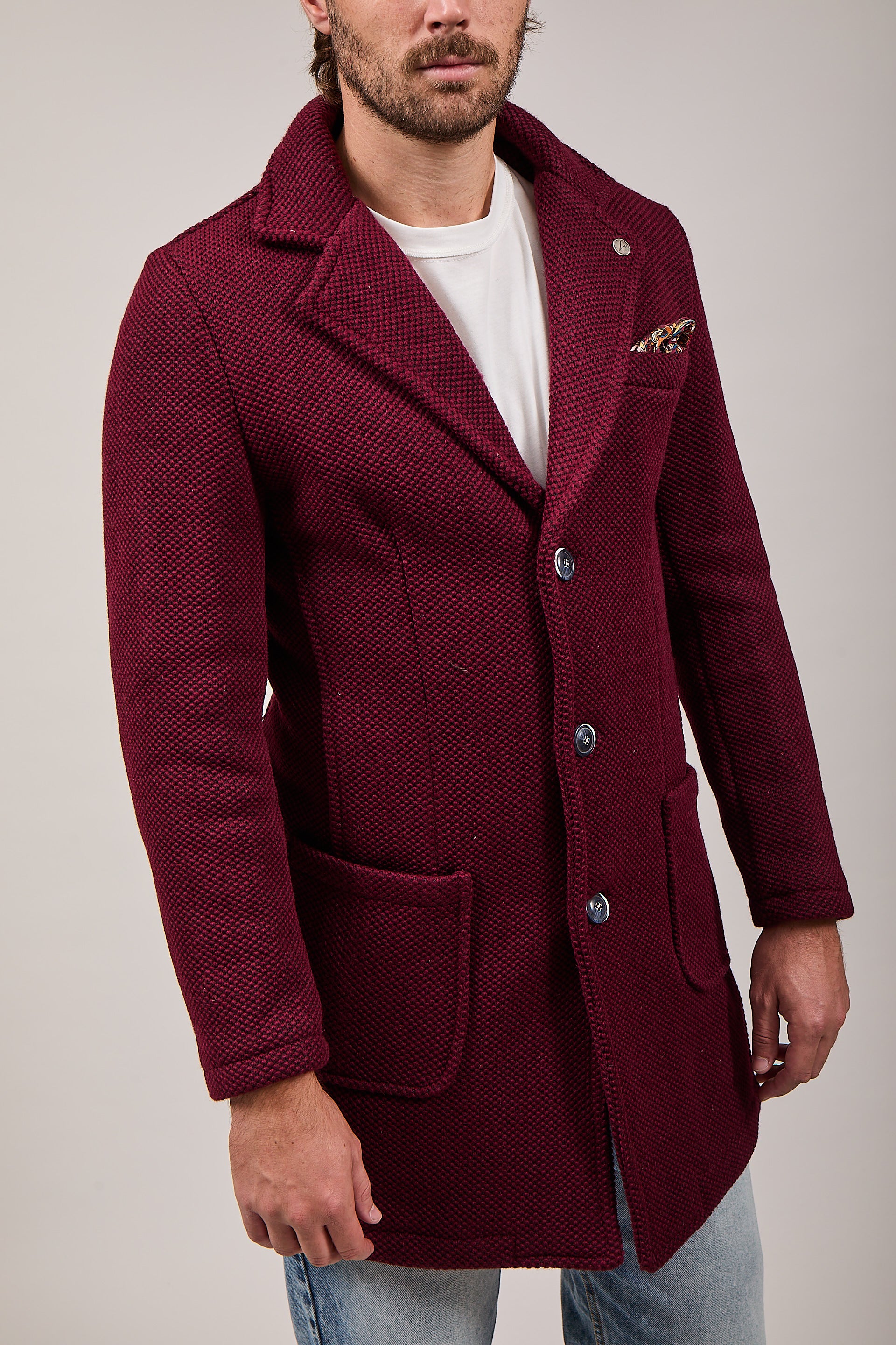 Cappotto V2 Punto di Riso Bordeaux (12245095776596)