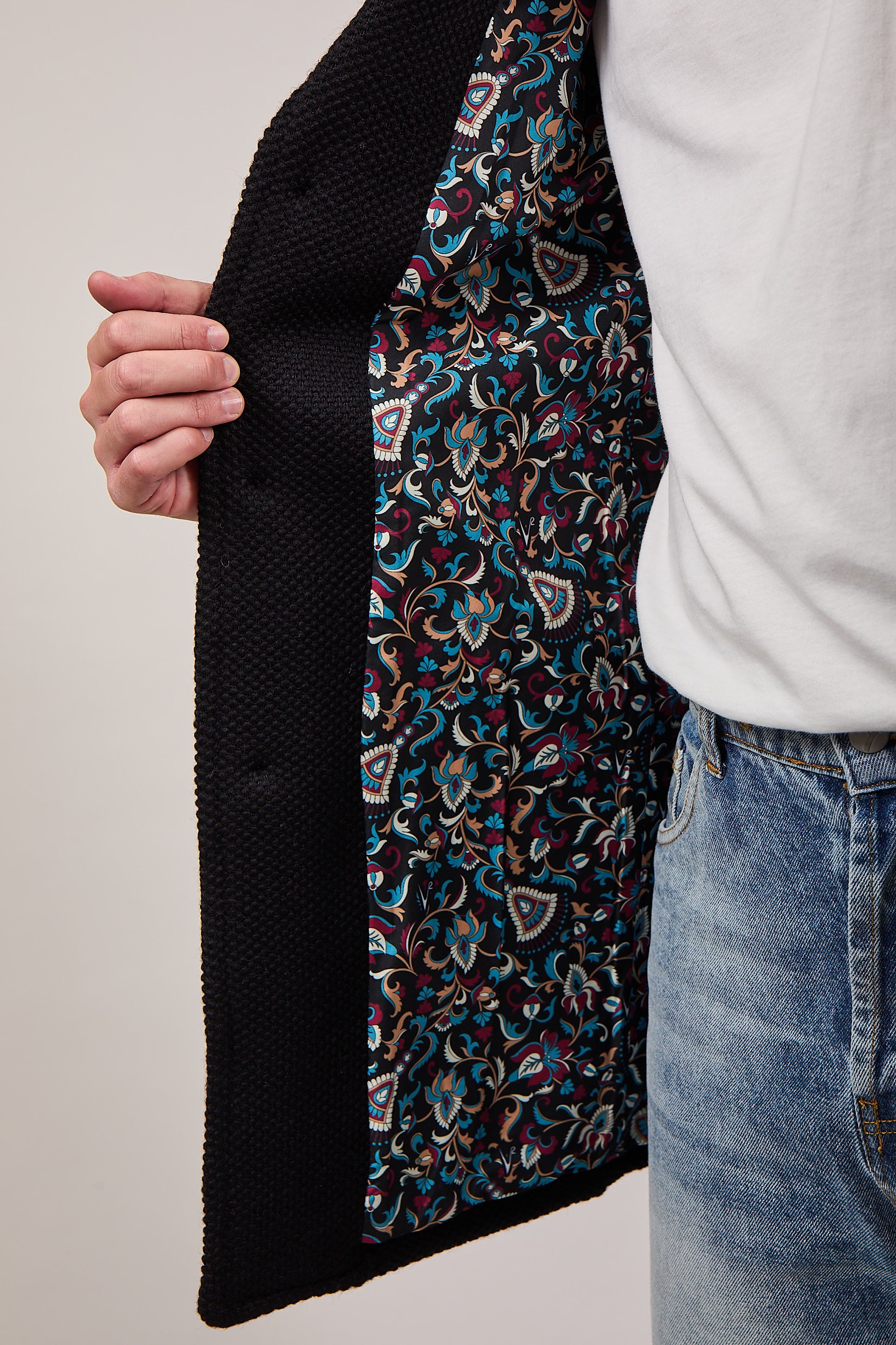 Cappotto V2 Punto di Riso Nero (12245096104276)