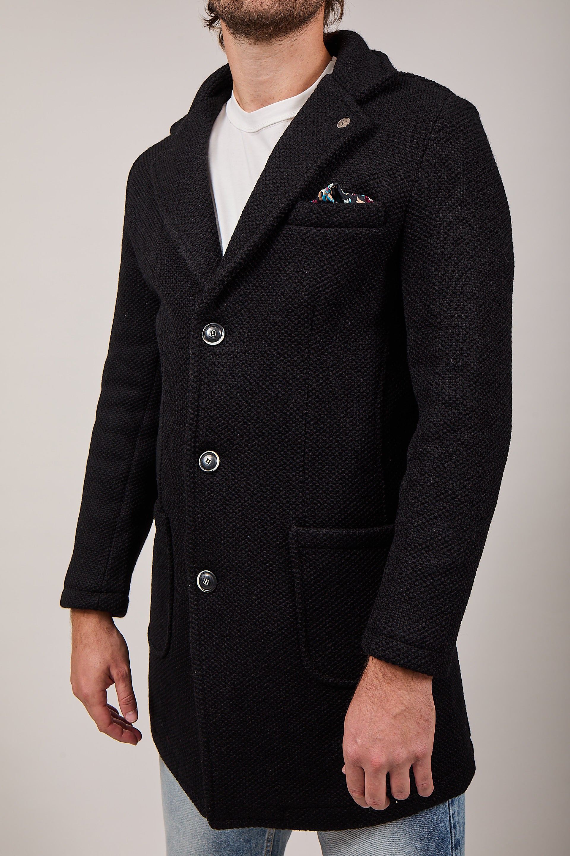 Cappotto V2 Punto di Riso Nero (12245096104276)