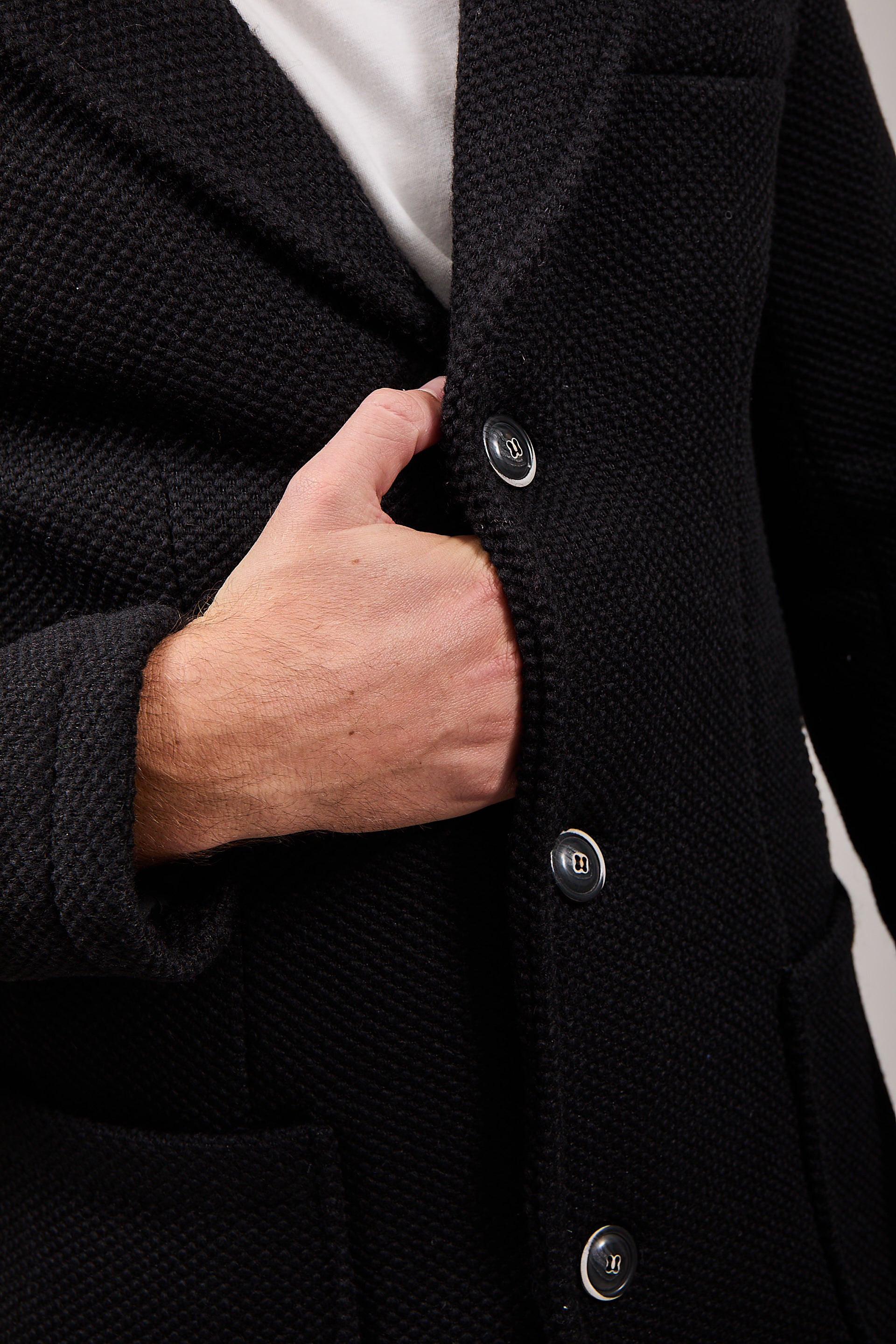 Cappotto V2 Punto di Riso Nero (12245096104276)