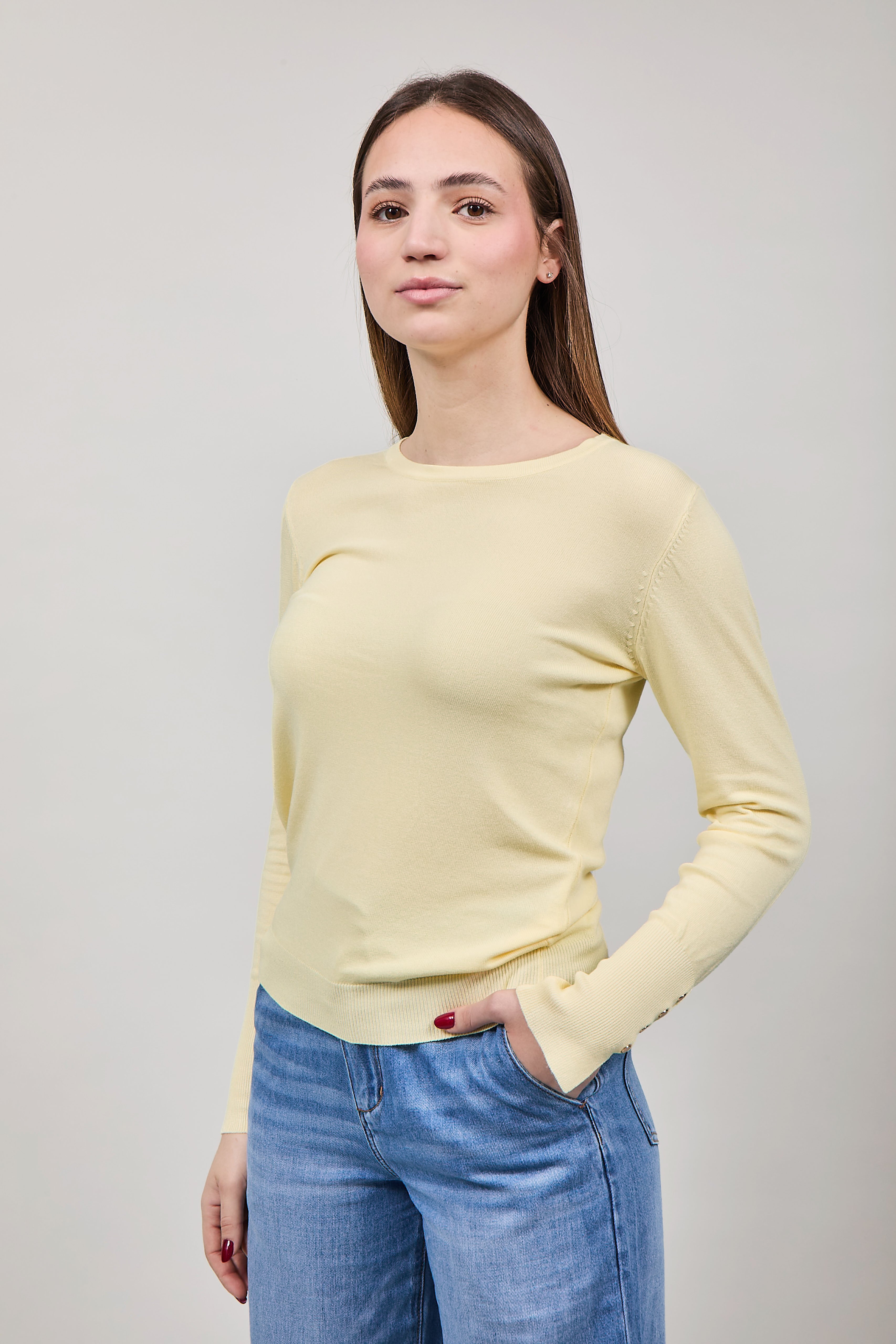 Maglioncino Lokita Giallo Pastello