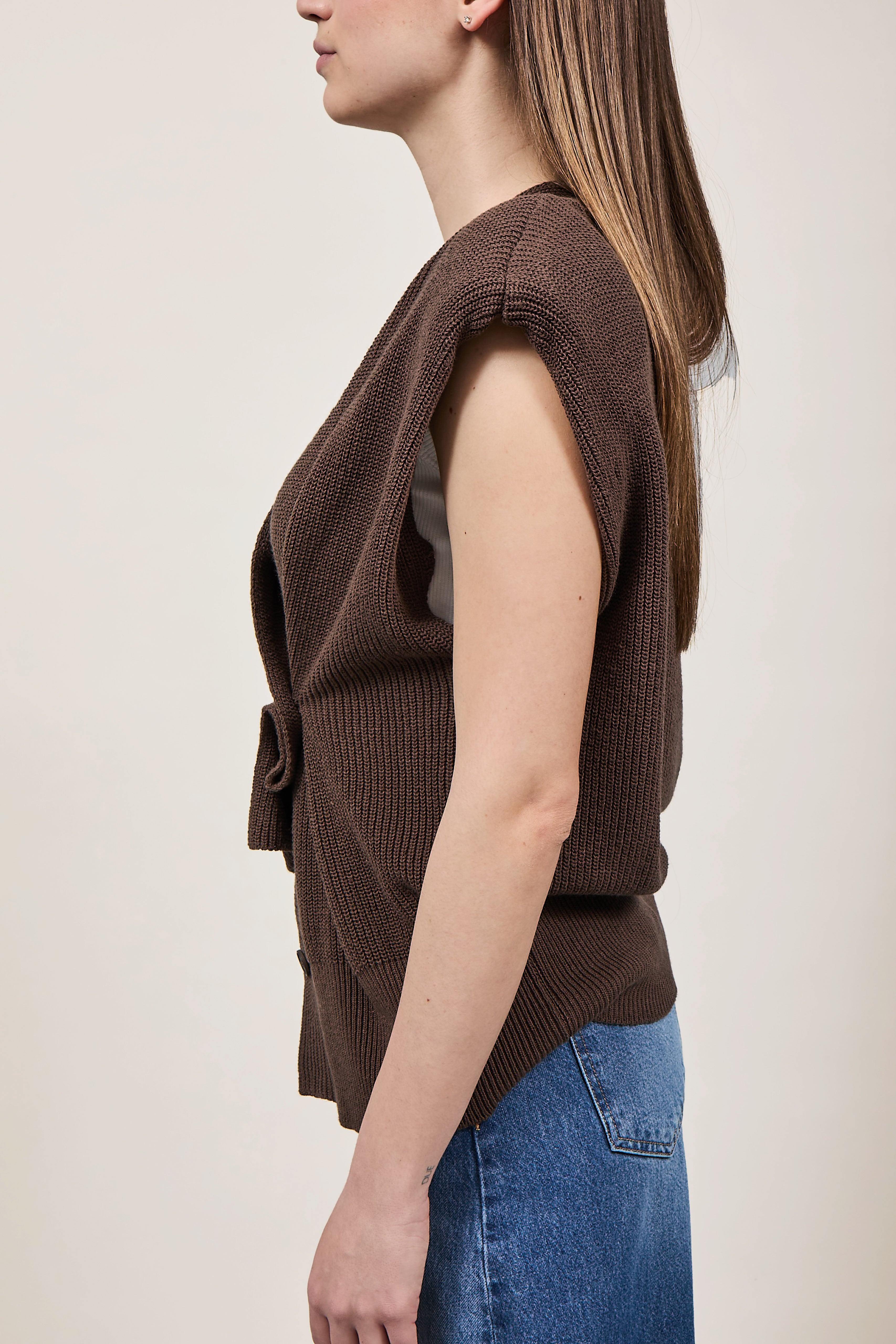 Gilet Haveone Spalline Moro