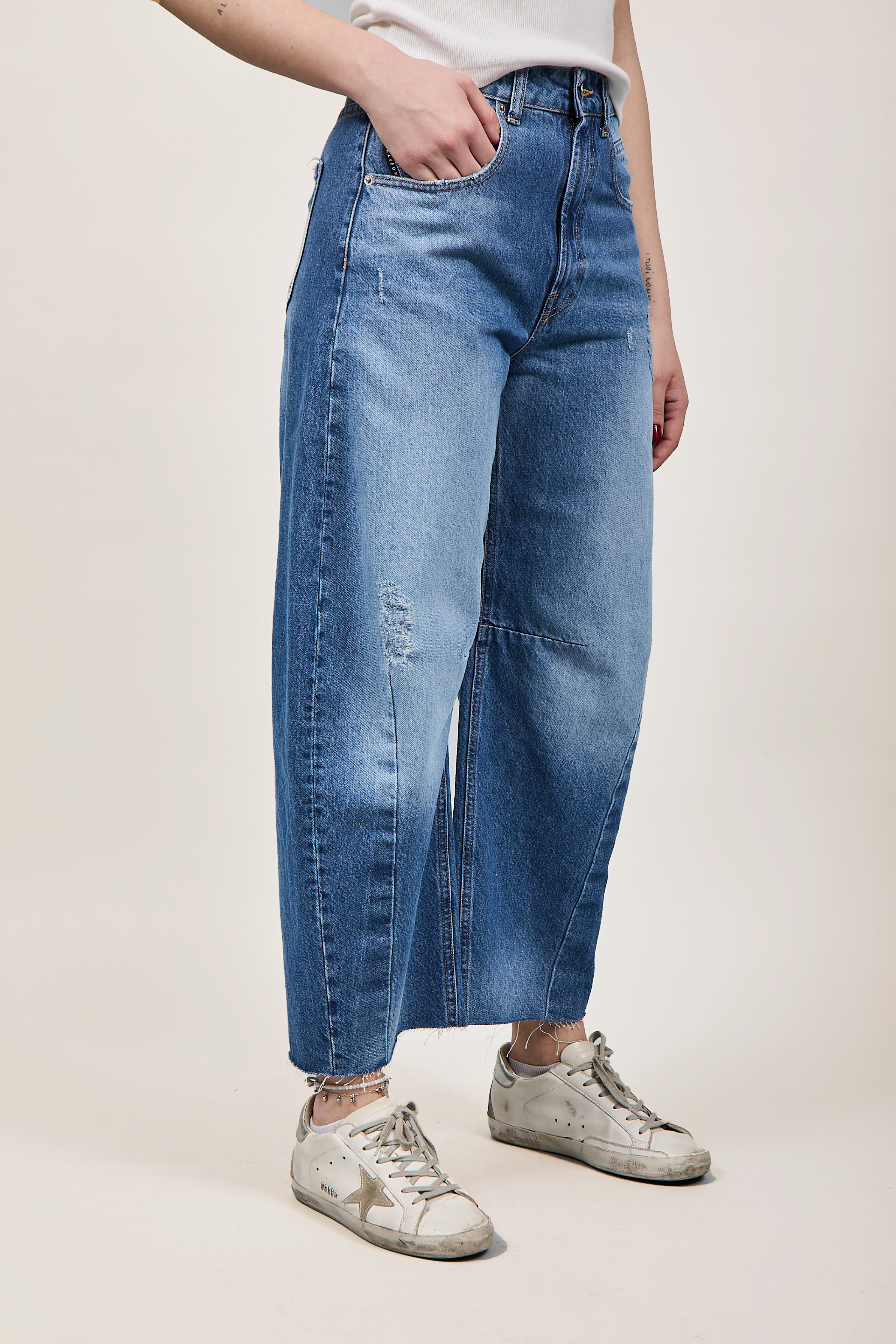 Jeans Haveone Barbara Denim Blu