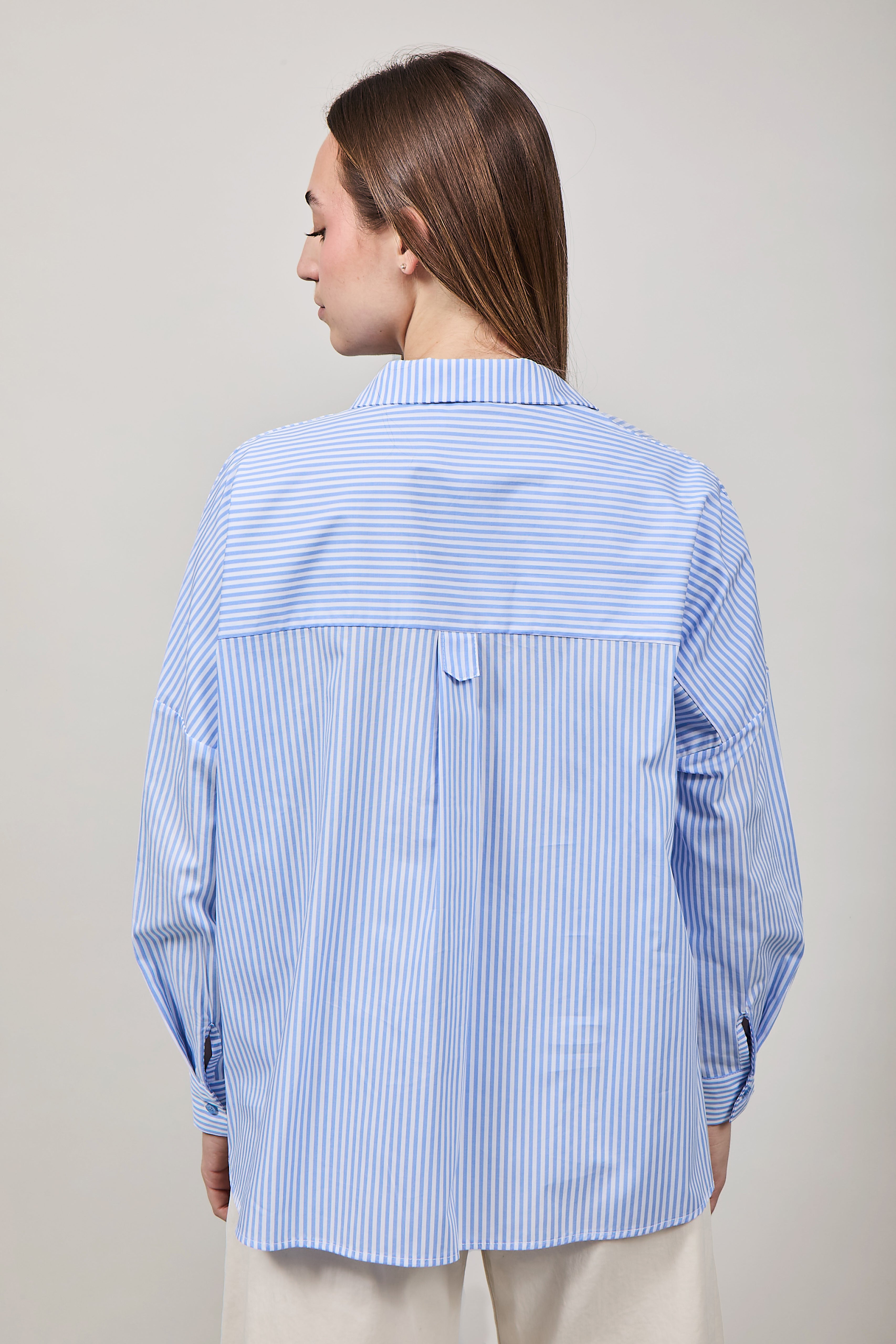 Camicia Lokita Rigata Cielo