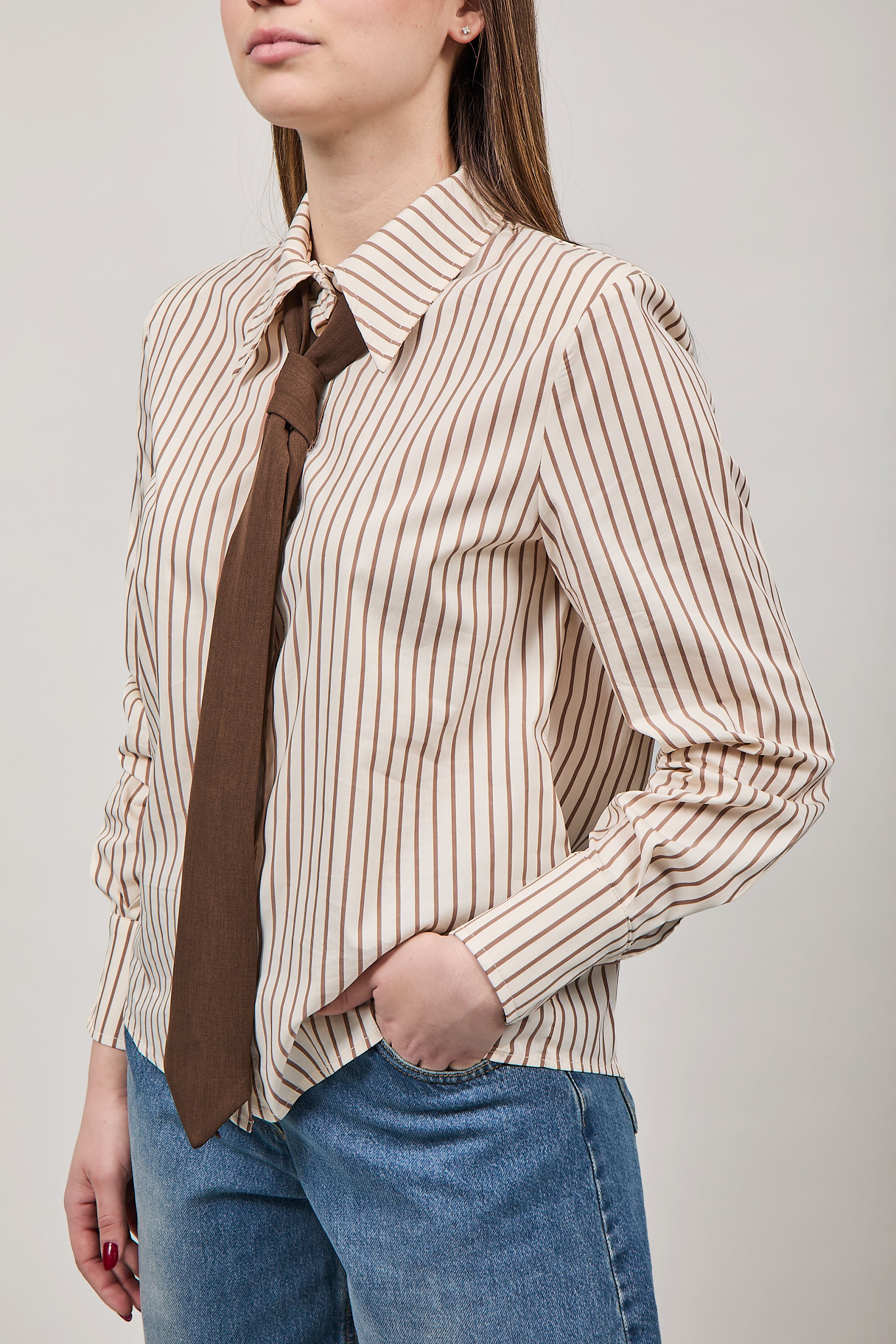 Camicia Haveone Rigata Cravatta