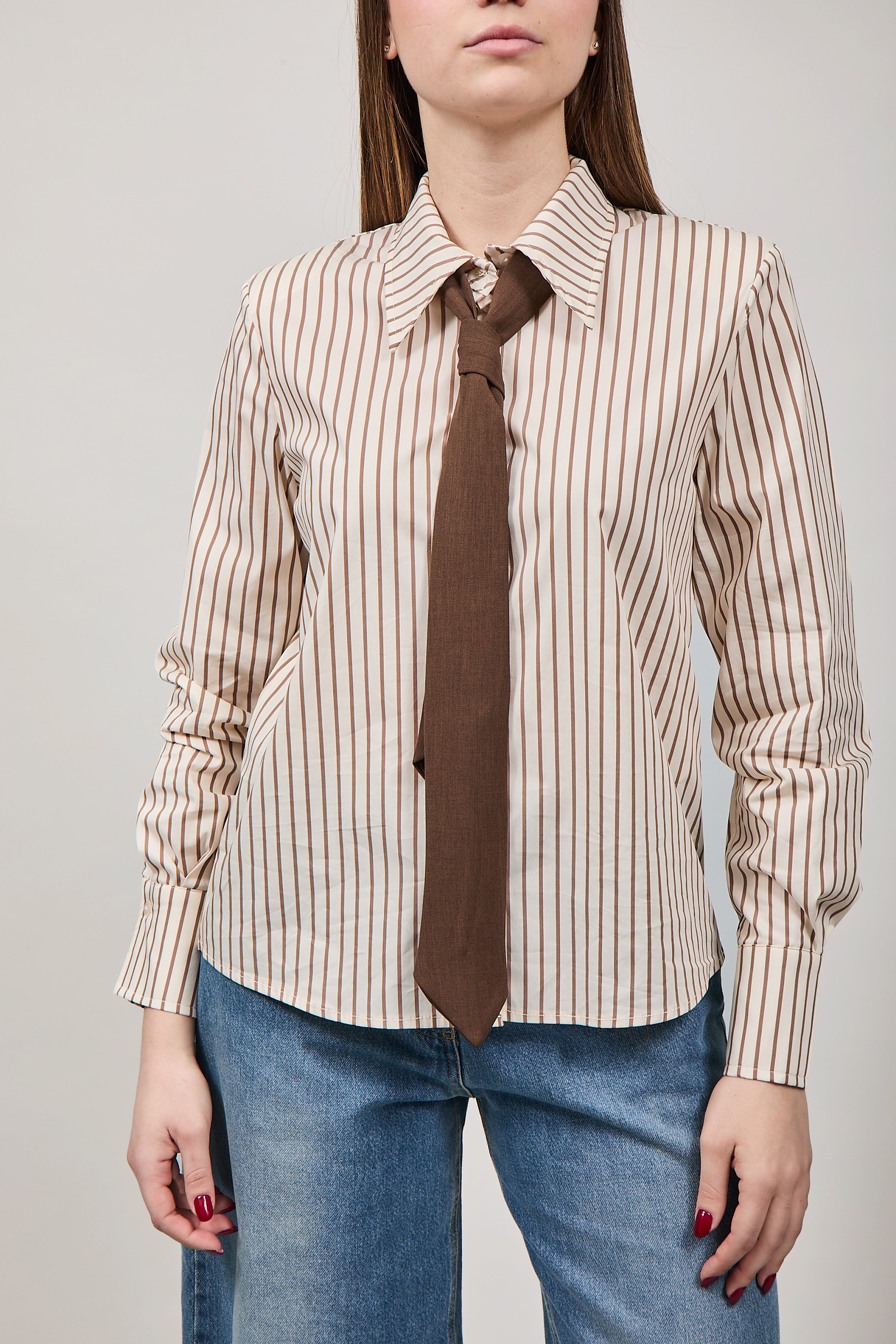 Camicia Haveone Rigata Cravatta