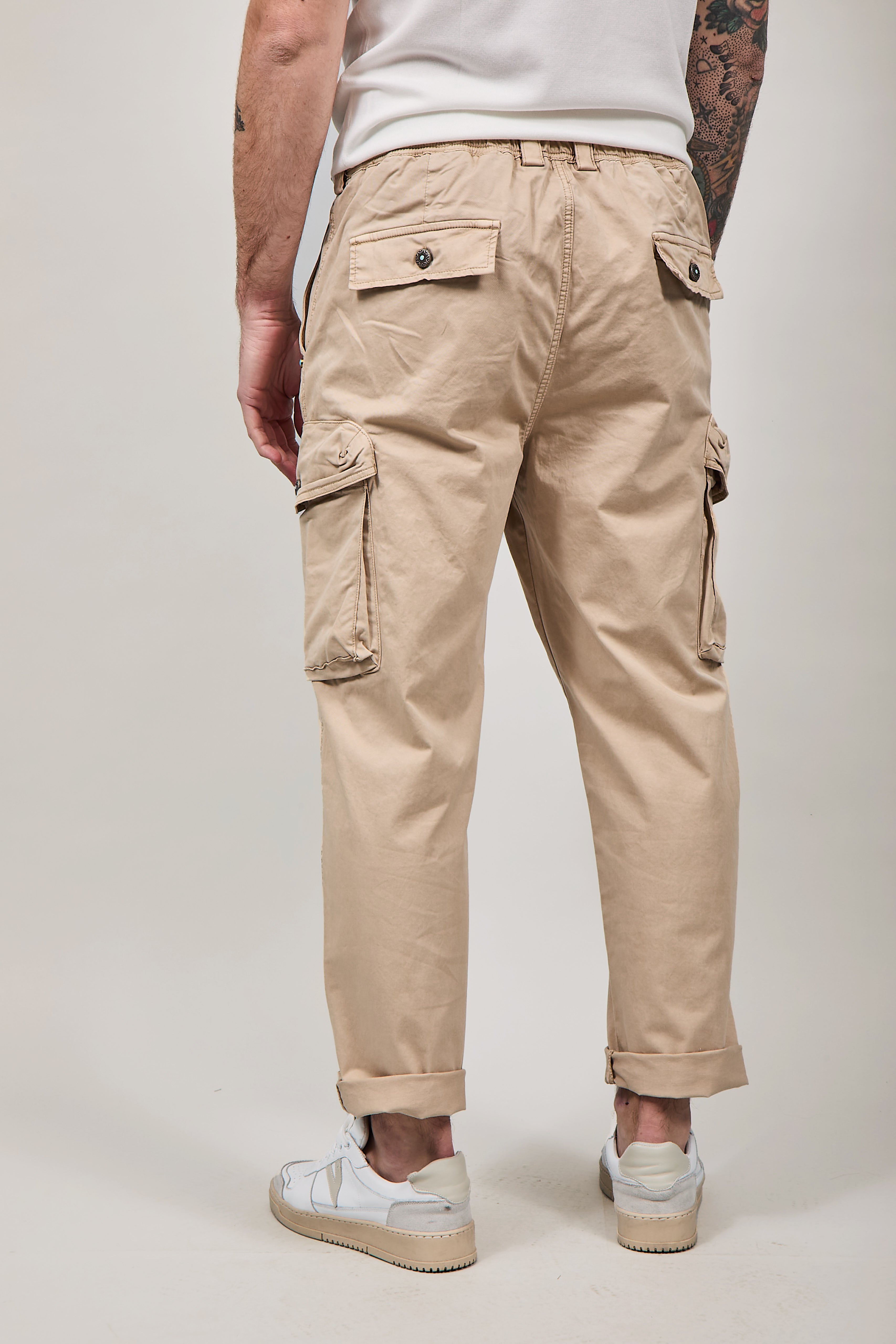 Pantalone Berna Cargo Destroy Beige