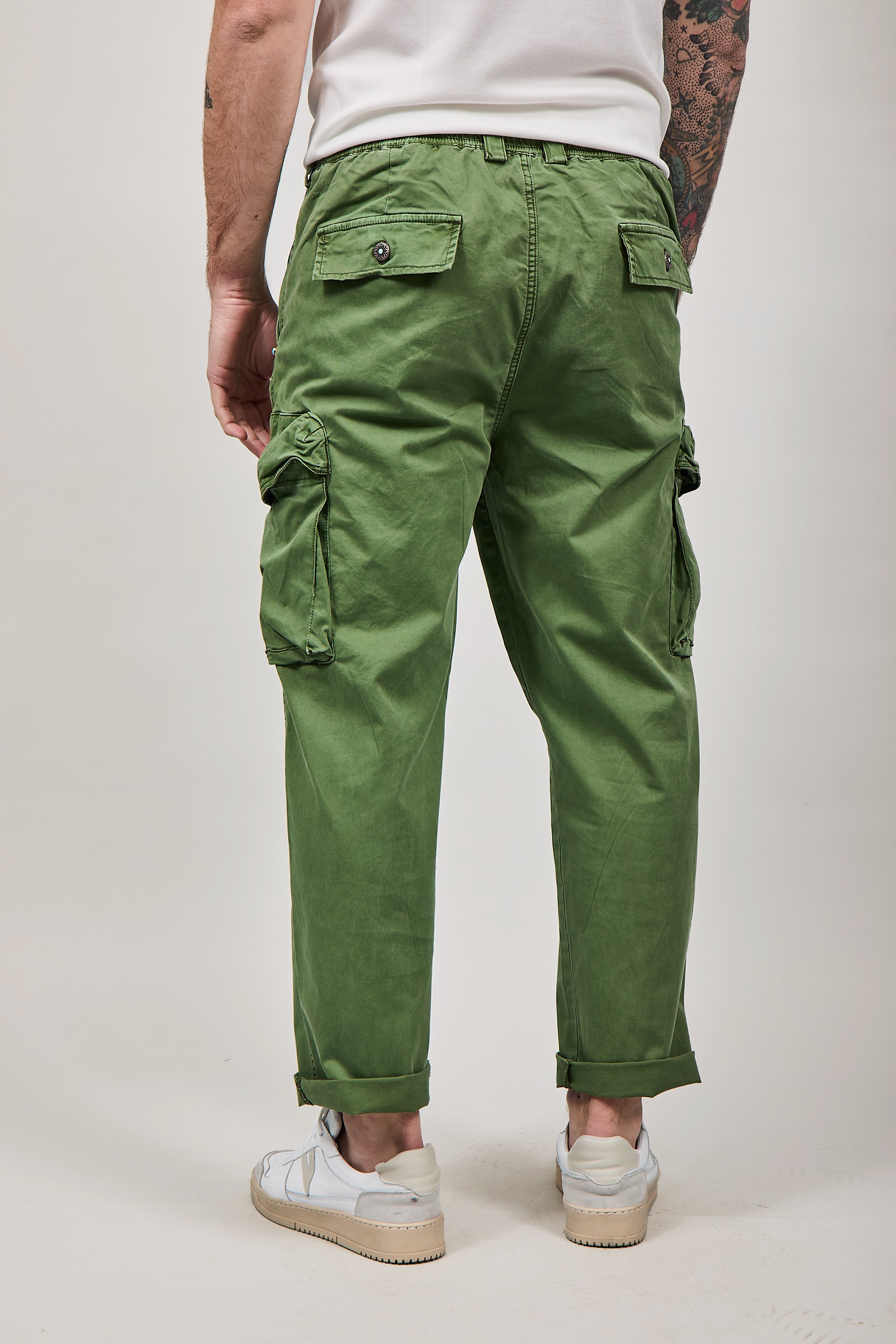 Pantalone Berna Cargo Destroy Verde