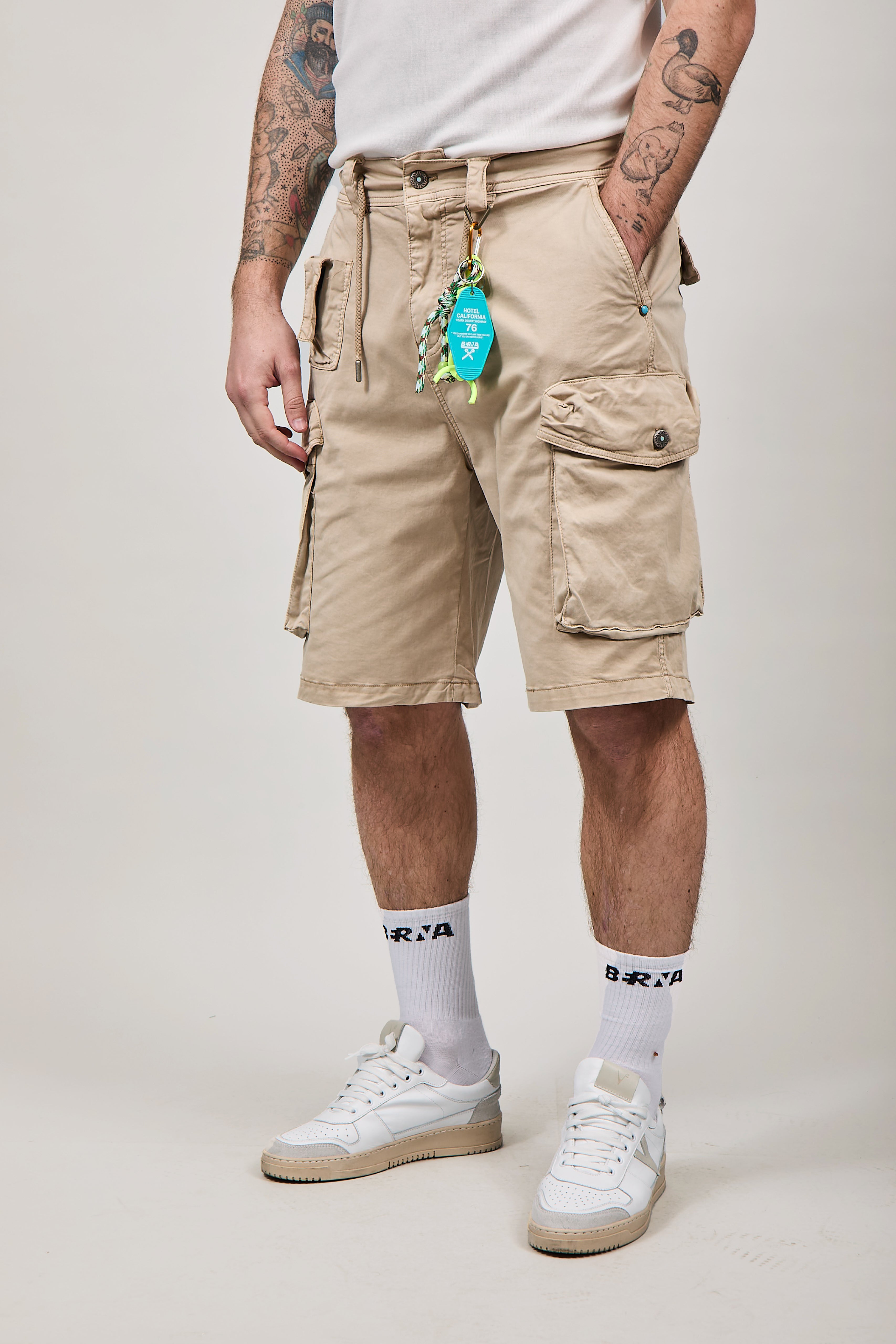 Bermuda Berna Cargo Destroy Beige