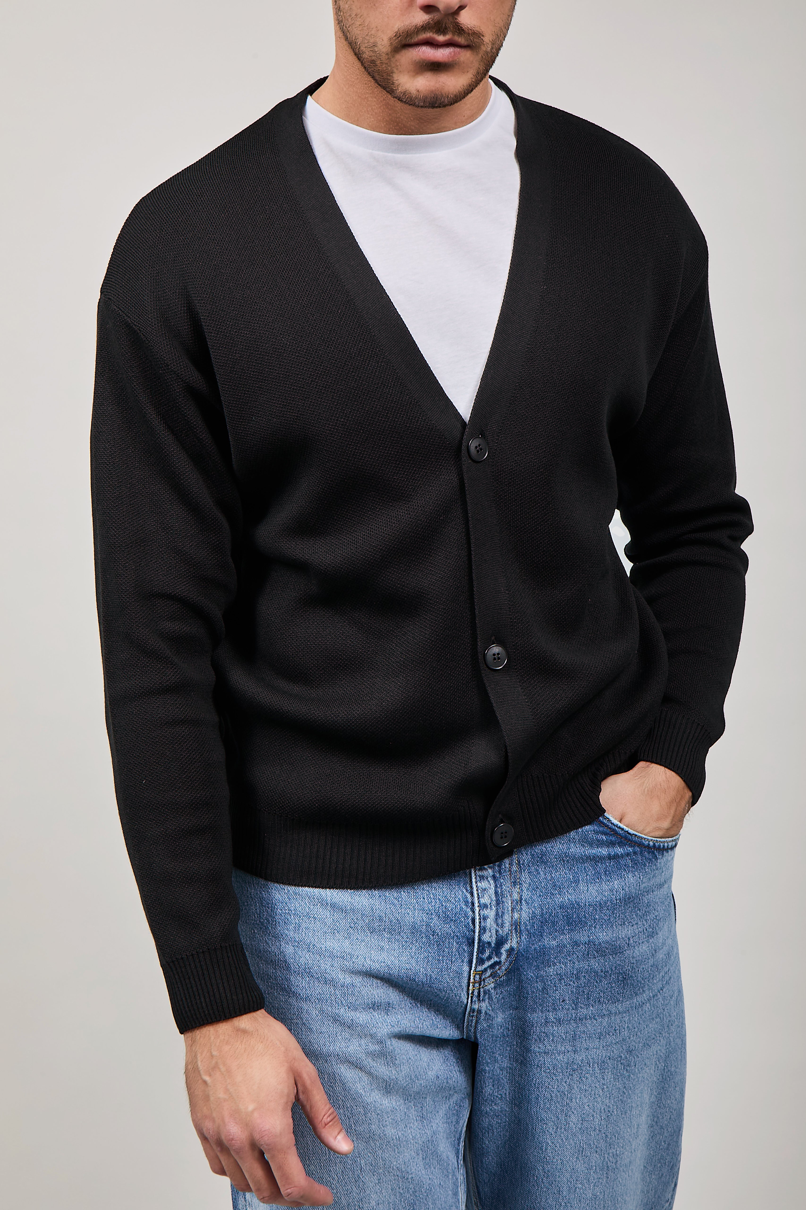Cardigan Crop Why Not Brand Kim 45 Nero