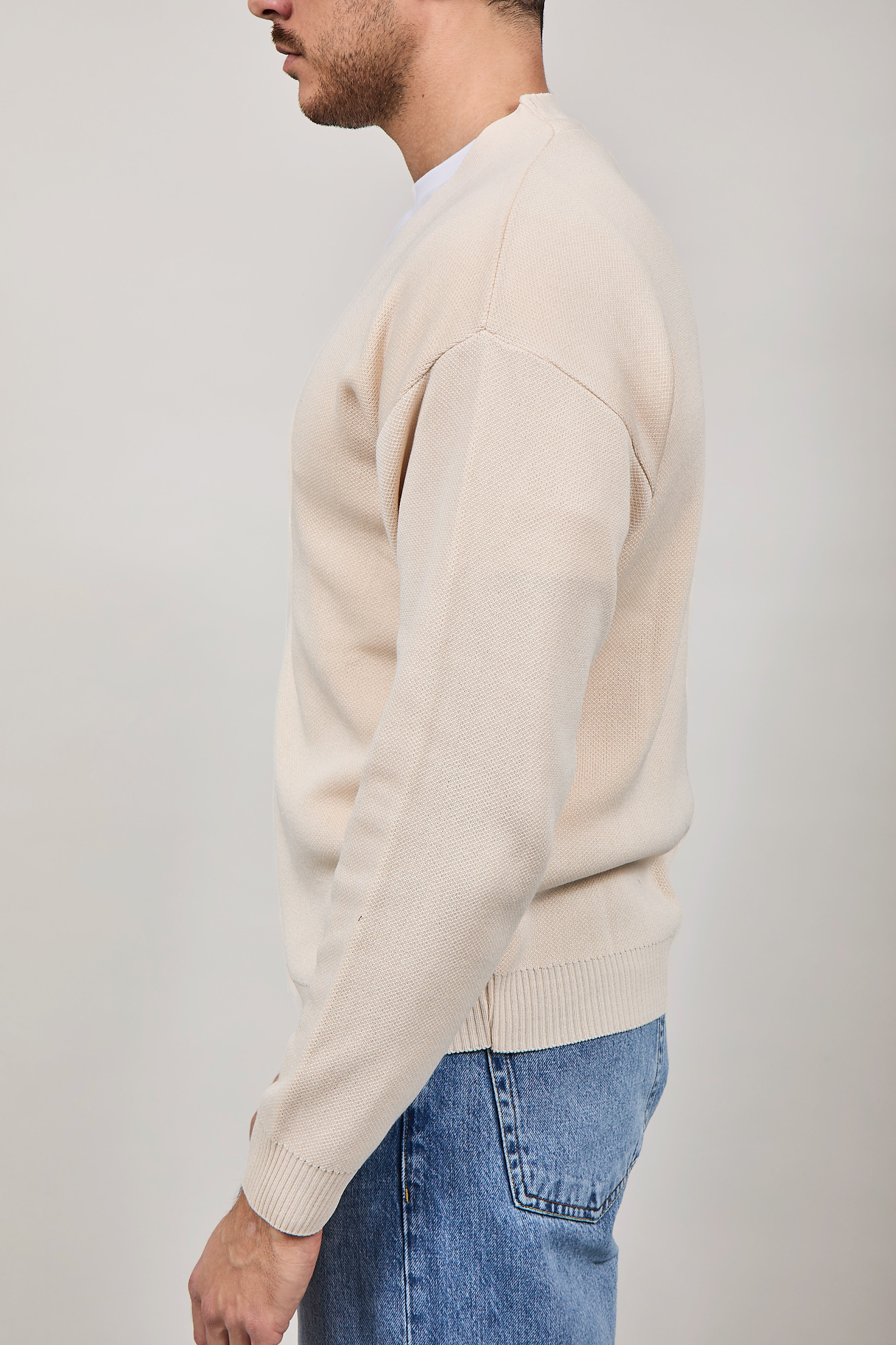 Cardigan Crop Why Not Brand Kim 45 Crema
