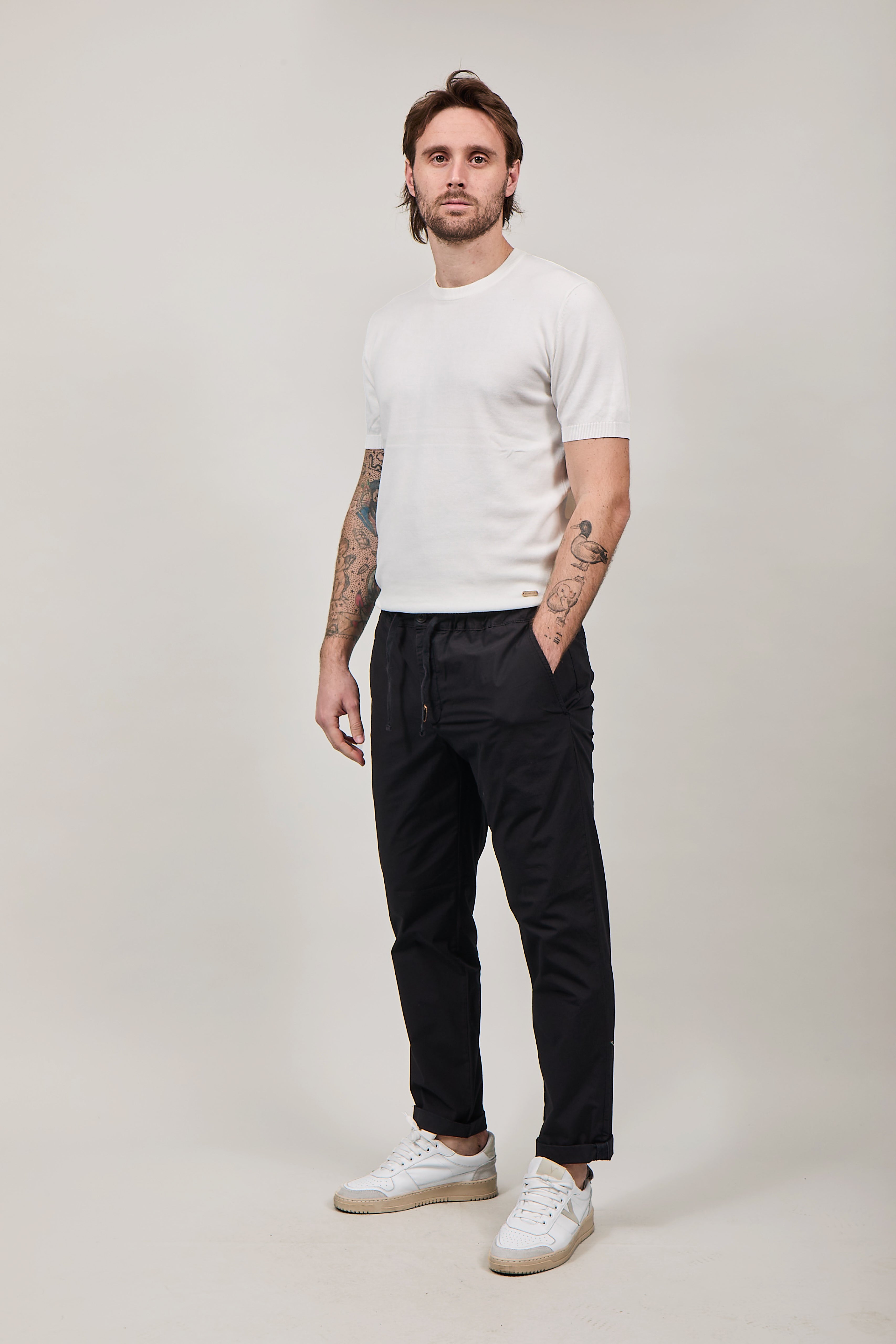 Pantalone Clark Lewis T027 Nero