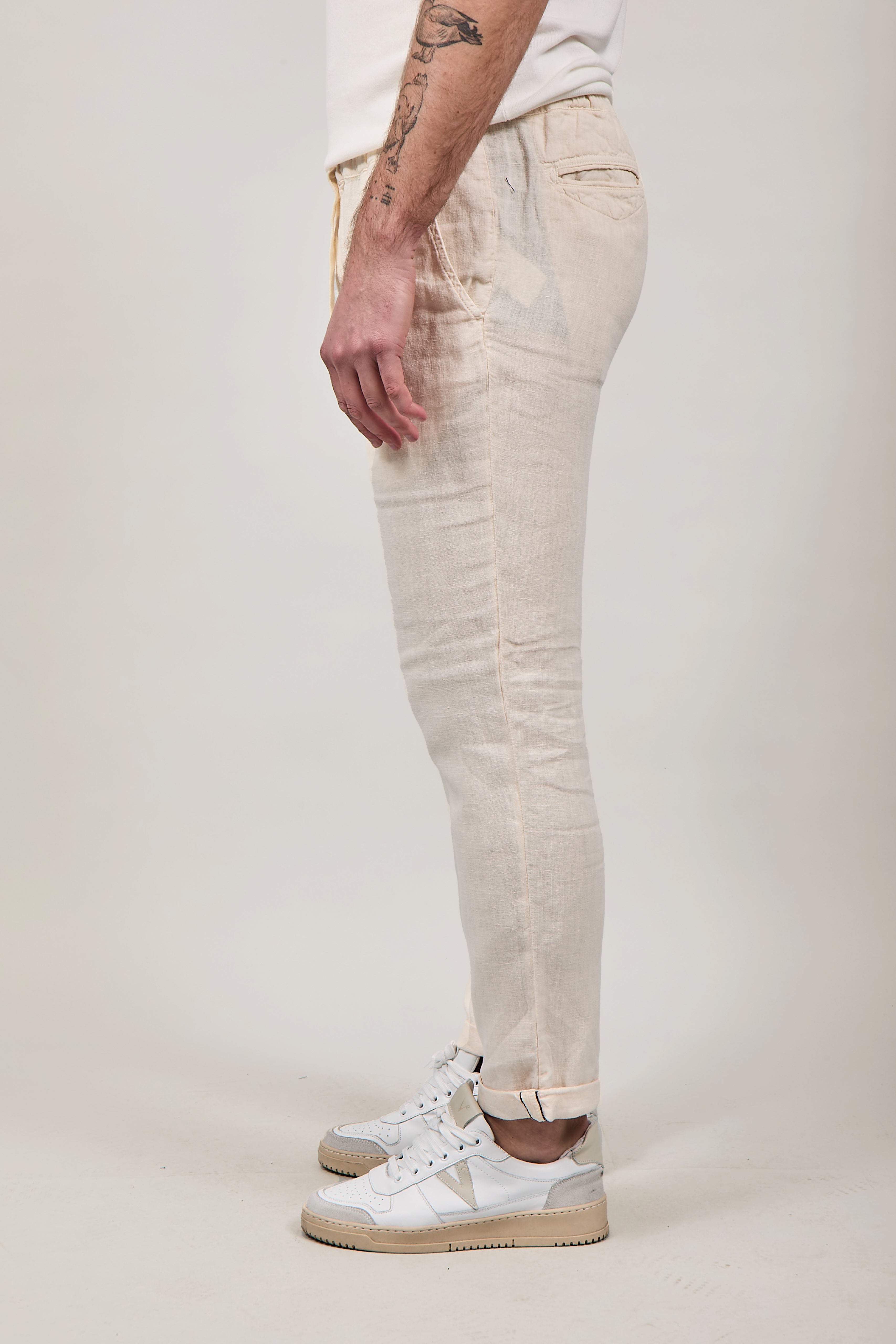 Pantalone Clark Lino Lewis T016 Avorio