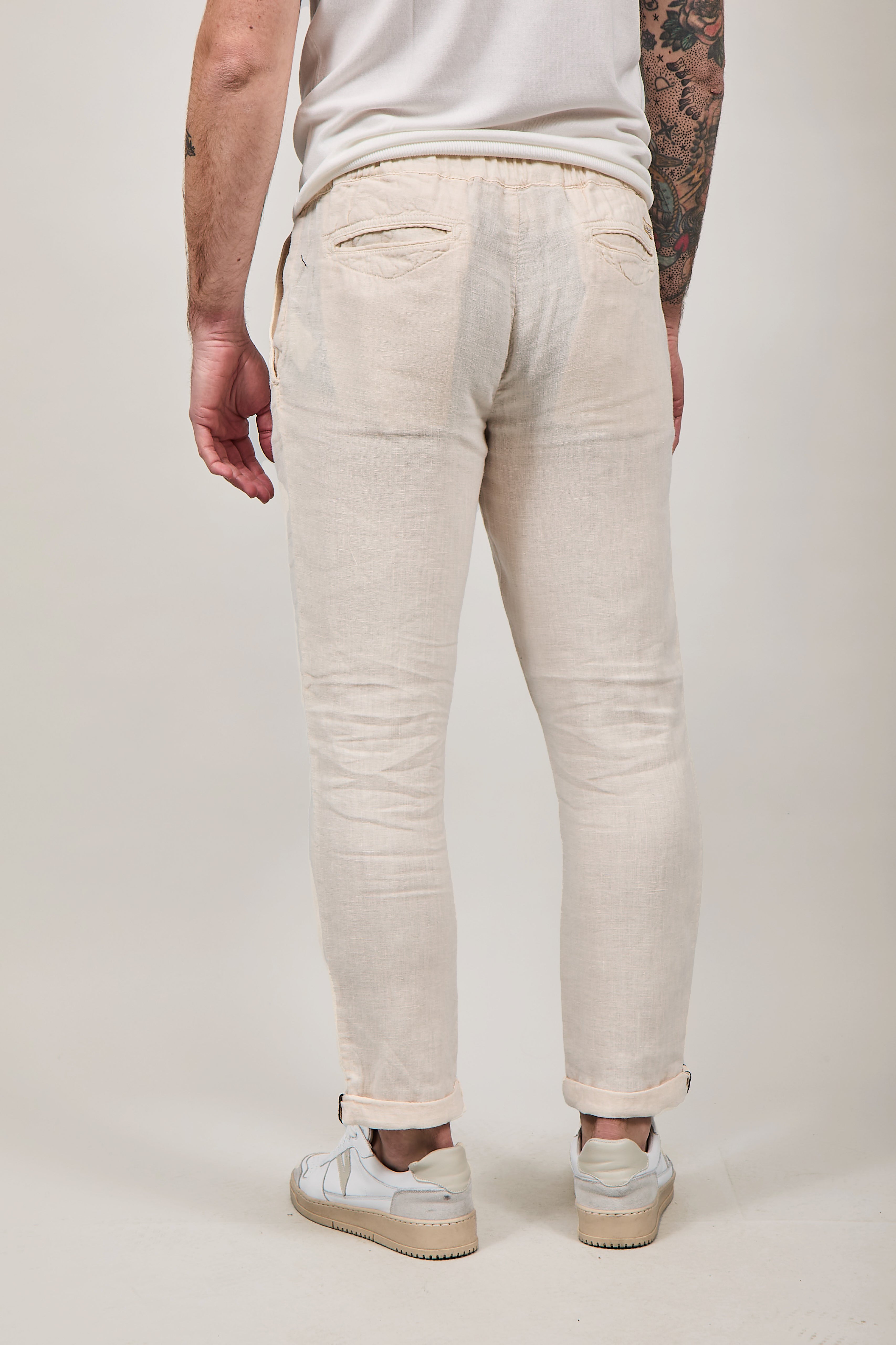 Pantalone Clark Lino Lewis T016 Avorio