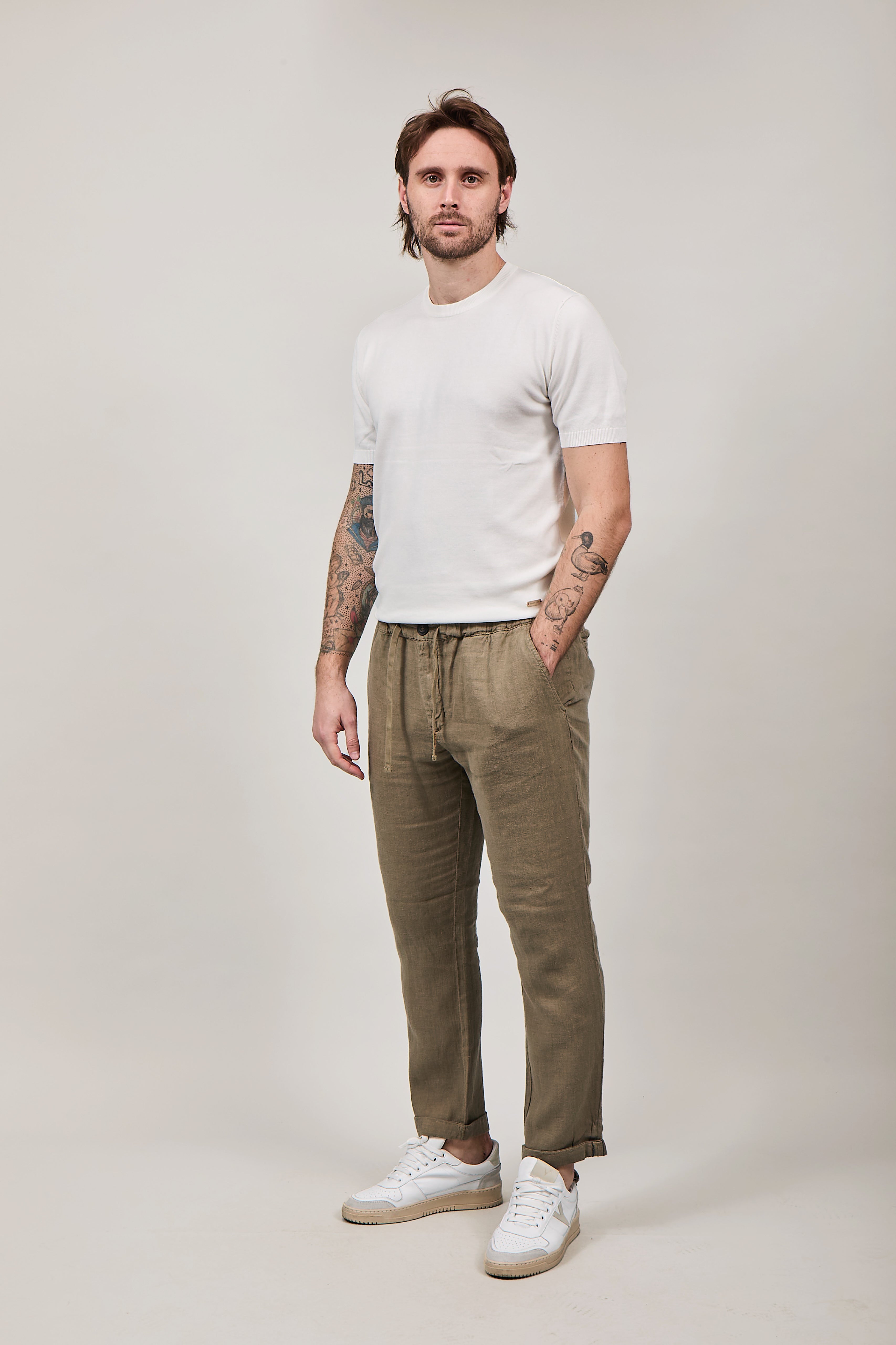 Pantalone Clark Lino Lewis T016 Militare