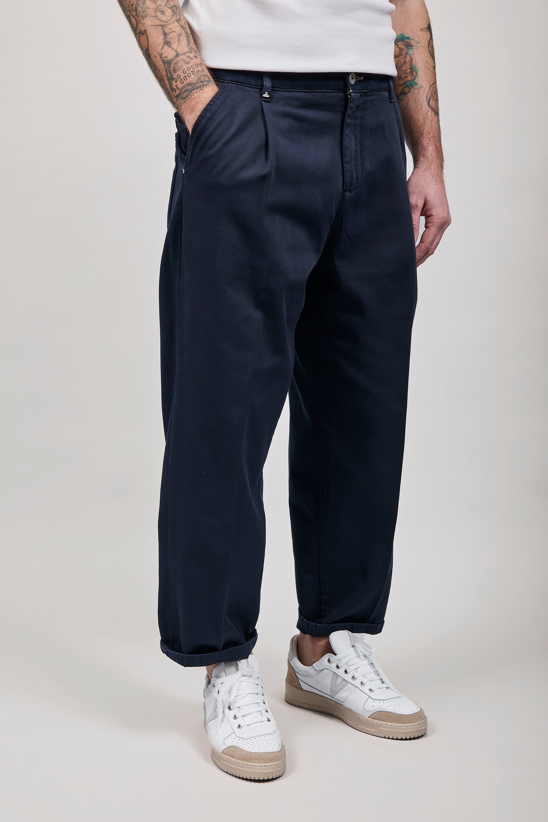 Pantalone cinta denim Berna Blu