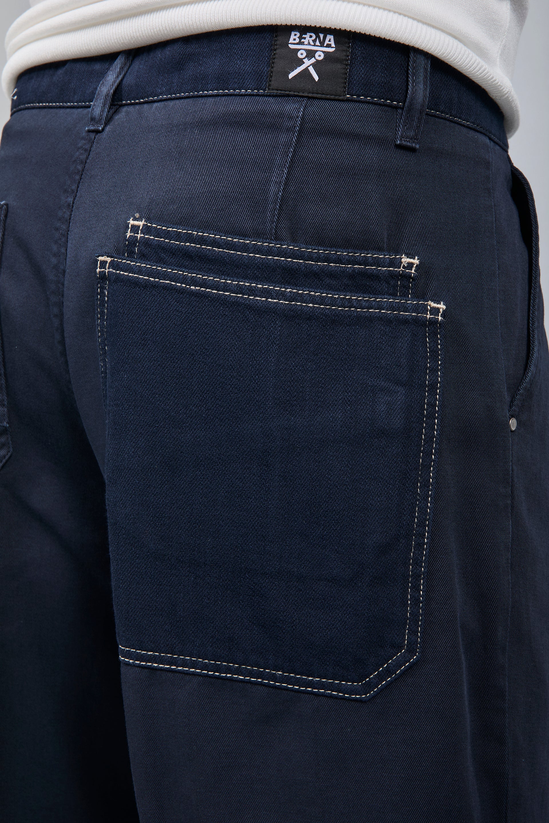 Pantalone cinta denim Berna Blu