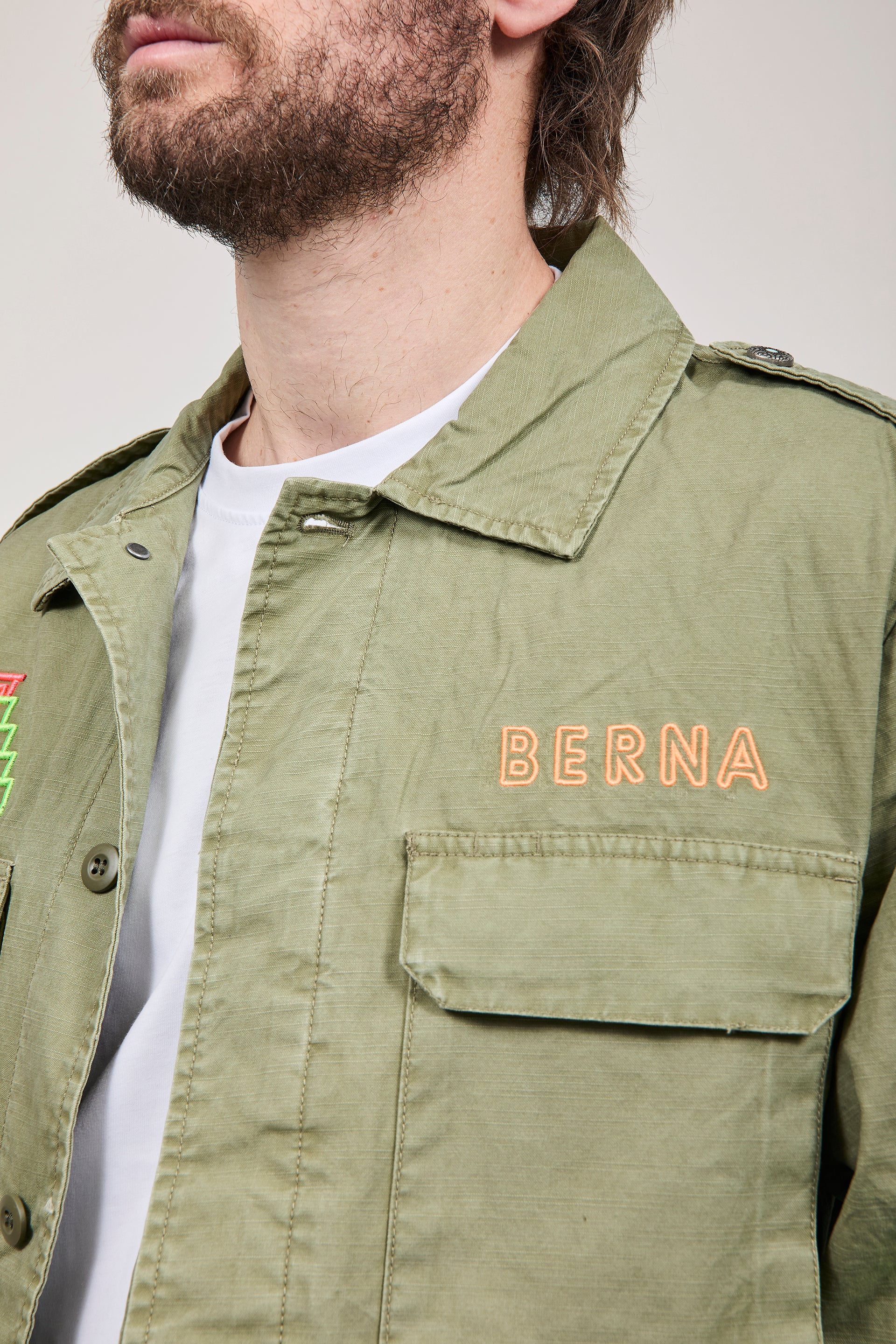 Overshirt Berna Ricami Aztechi