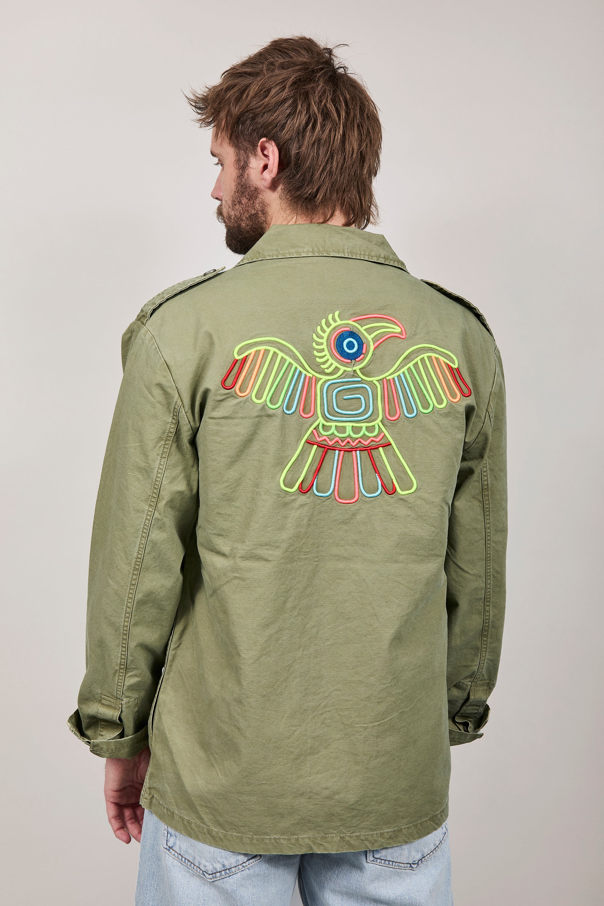 Overshirt Berna Ricami Aztechi