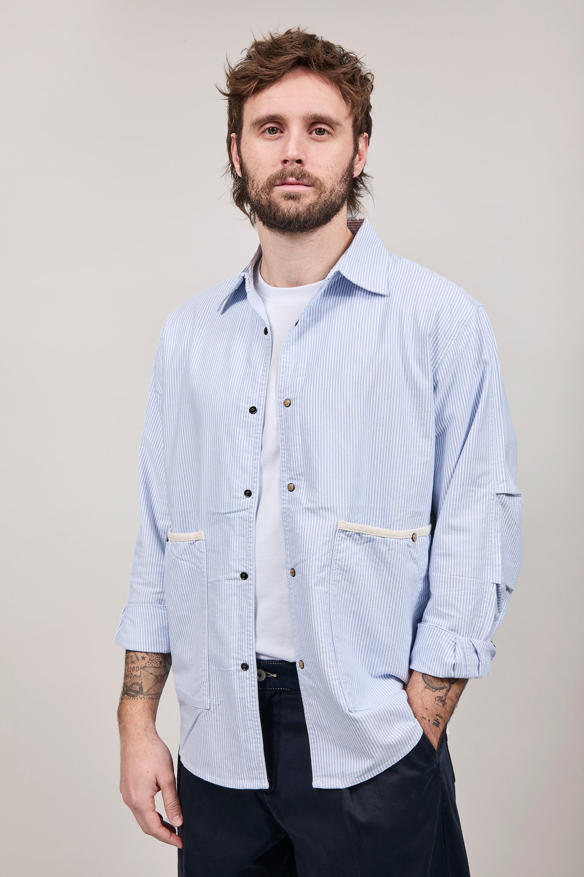 Overshirt Berna Righe 5230