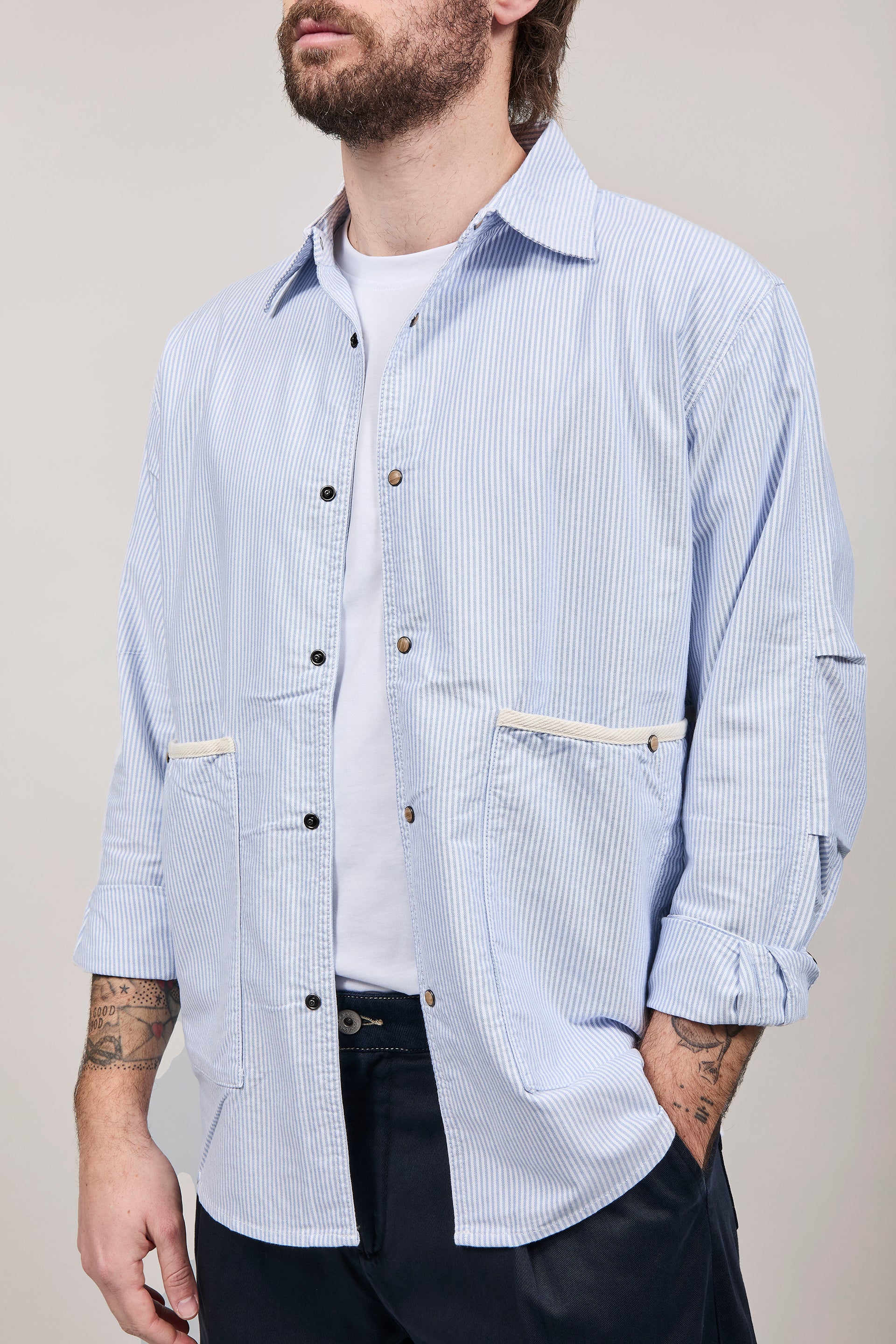 Overshirt Berna Righe 5230