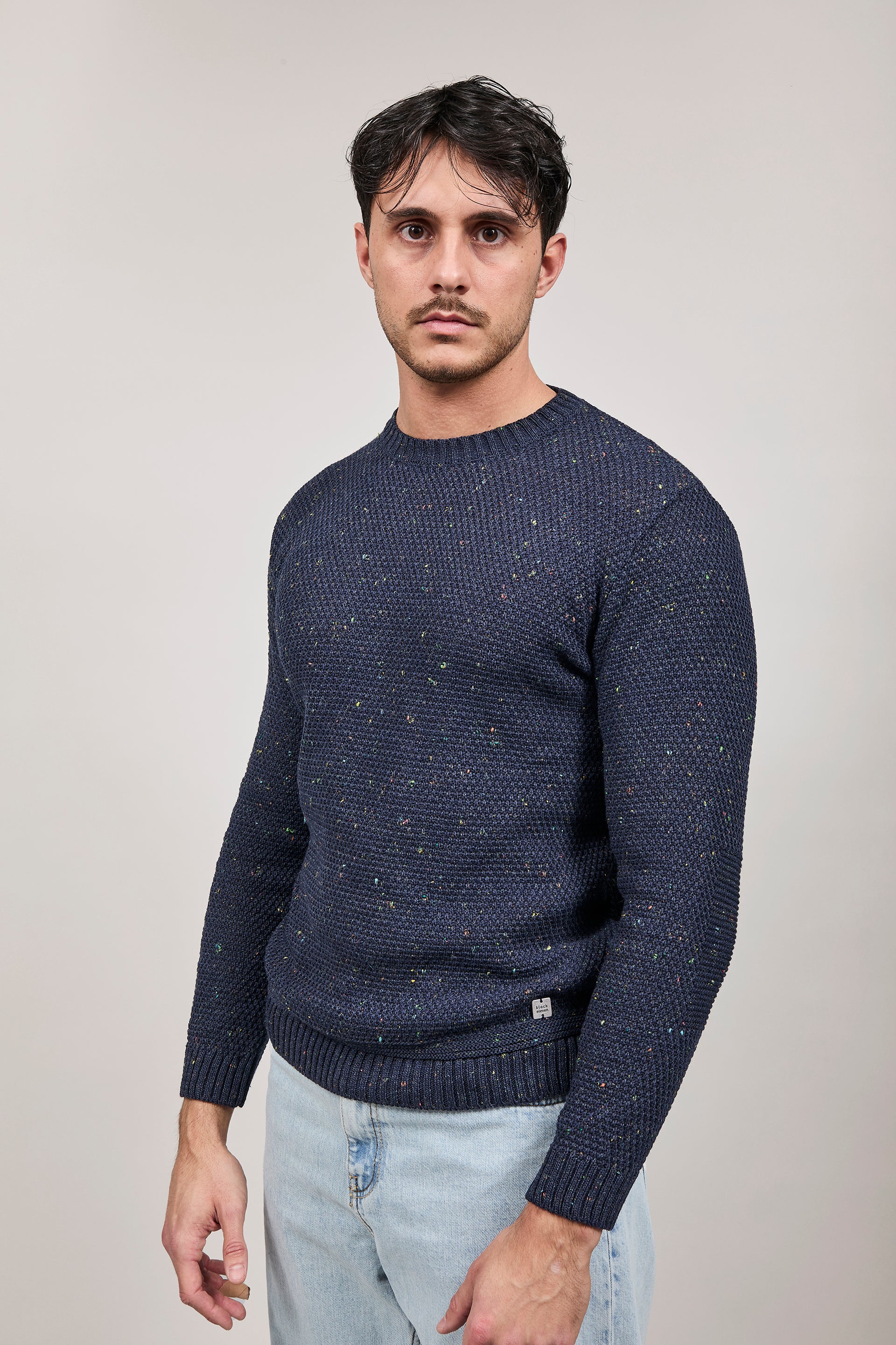 Maglioncino Block Eleven Chicco di riso Blu