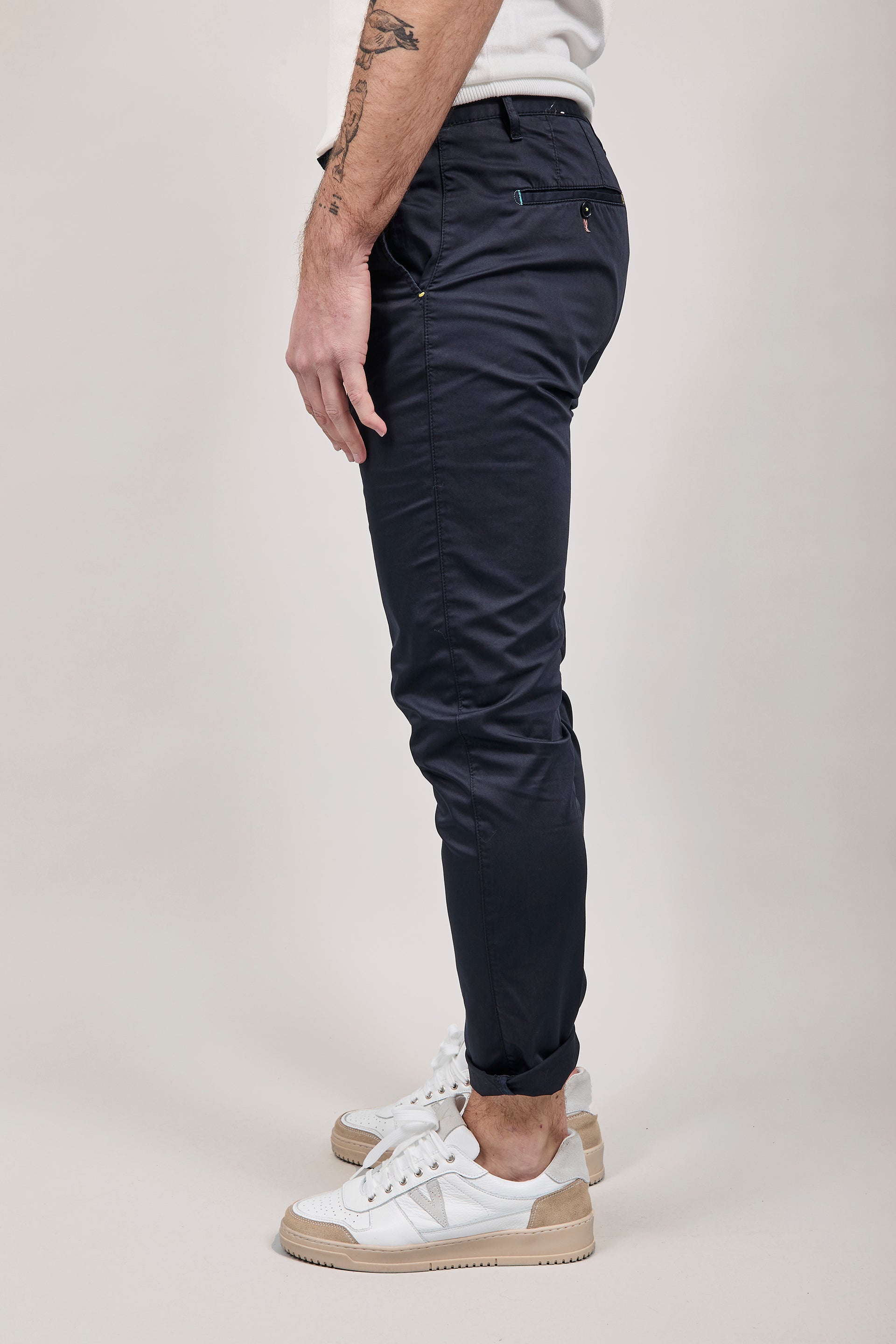 Pantalone Berna chinos Blu 39