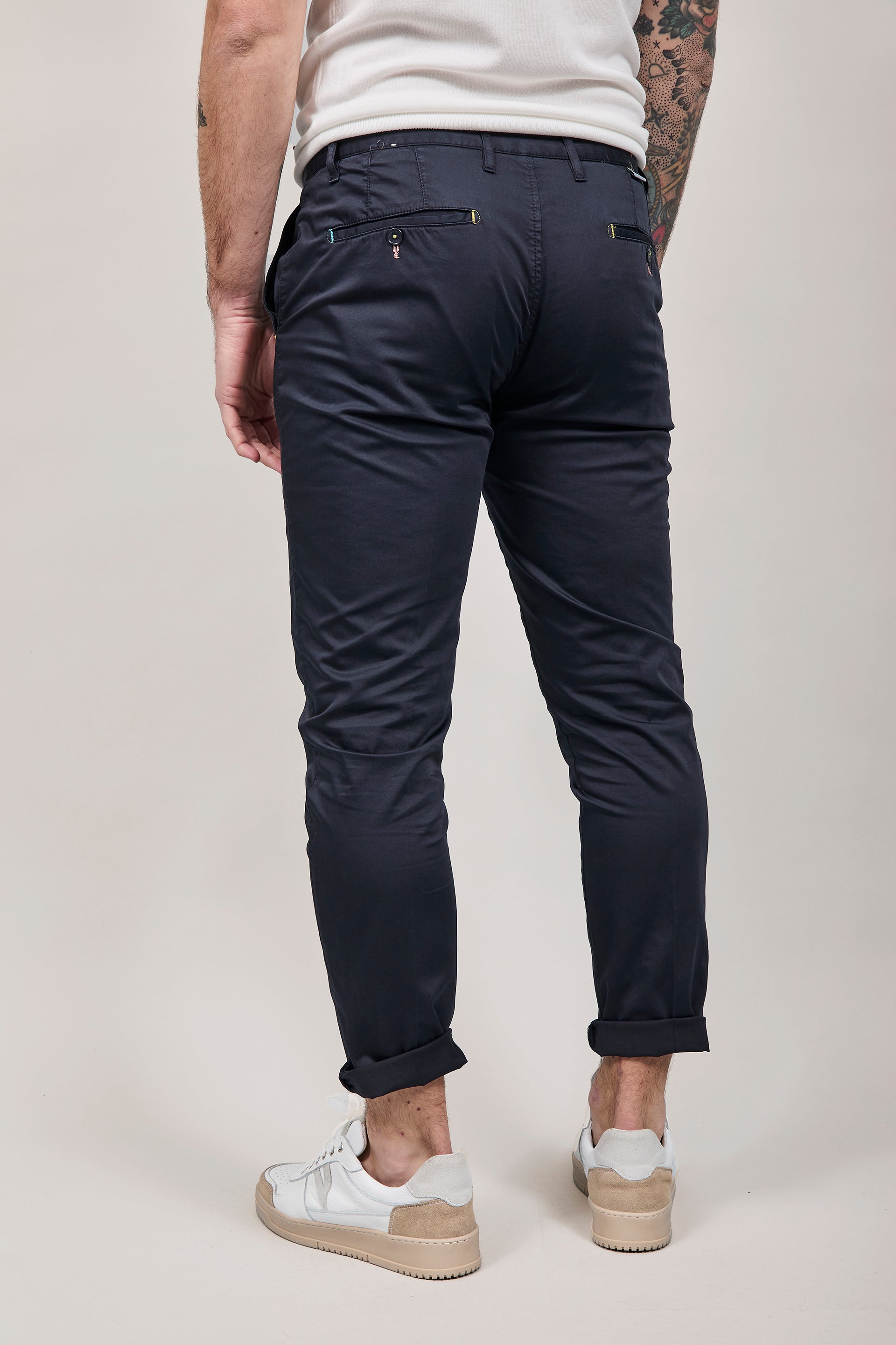 Pantalone Berna chinos Blu 39