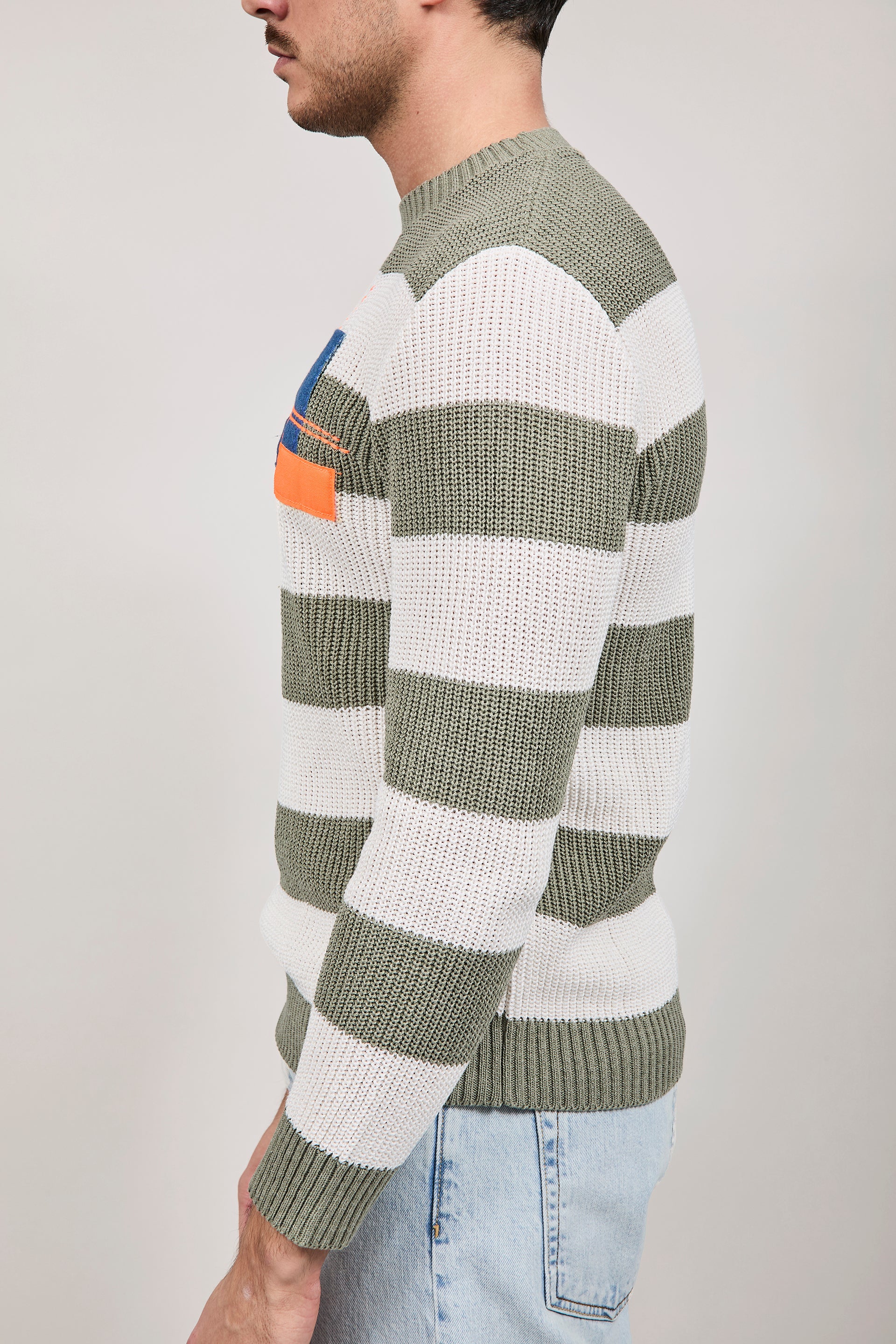 Maglioncino V2 Rigato Pesto