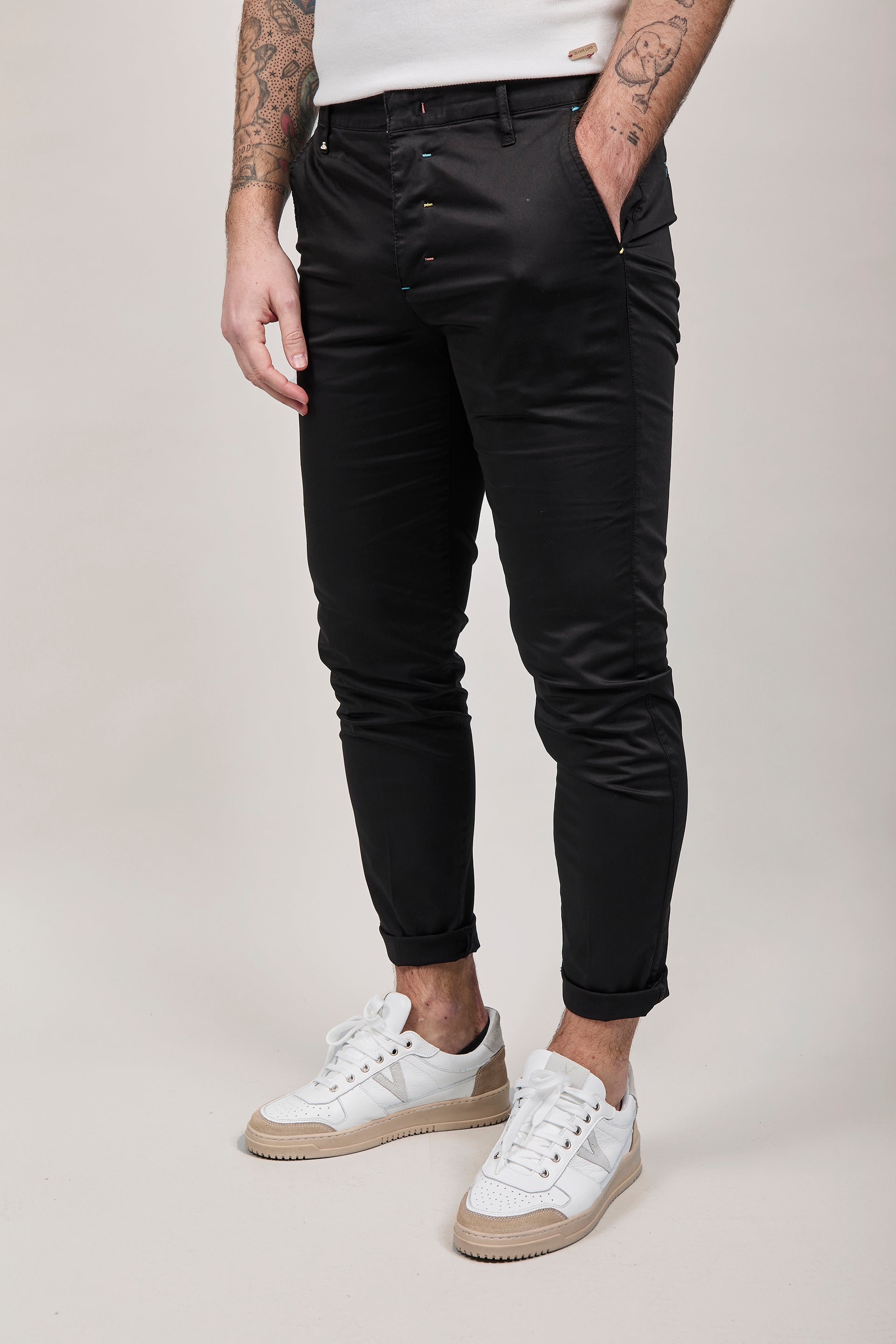 Pantalone Berna chinos Nero 39