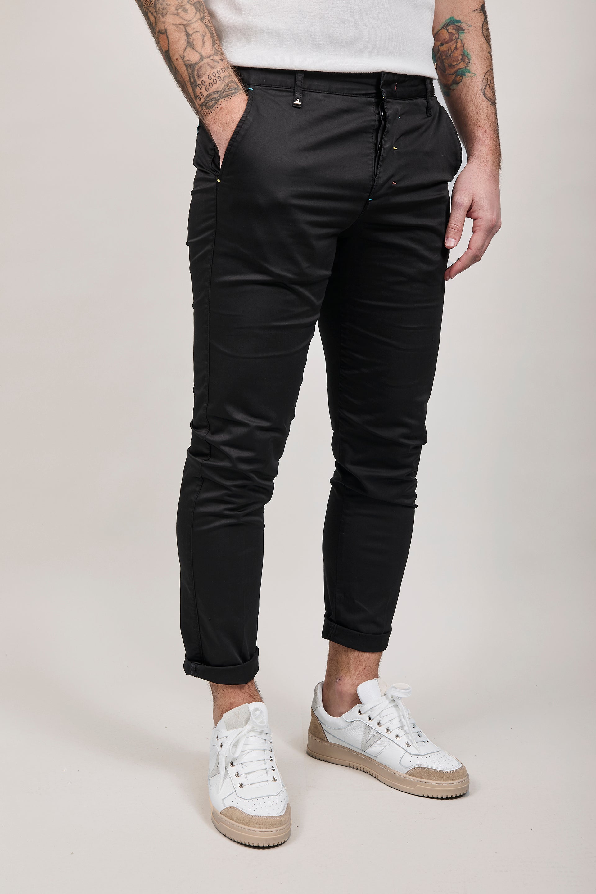 Pantalone Berna chinos Nero 39