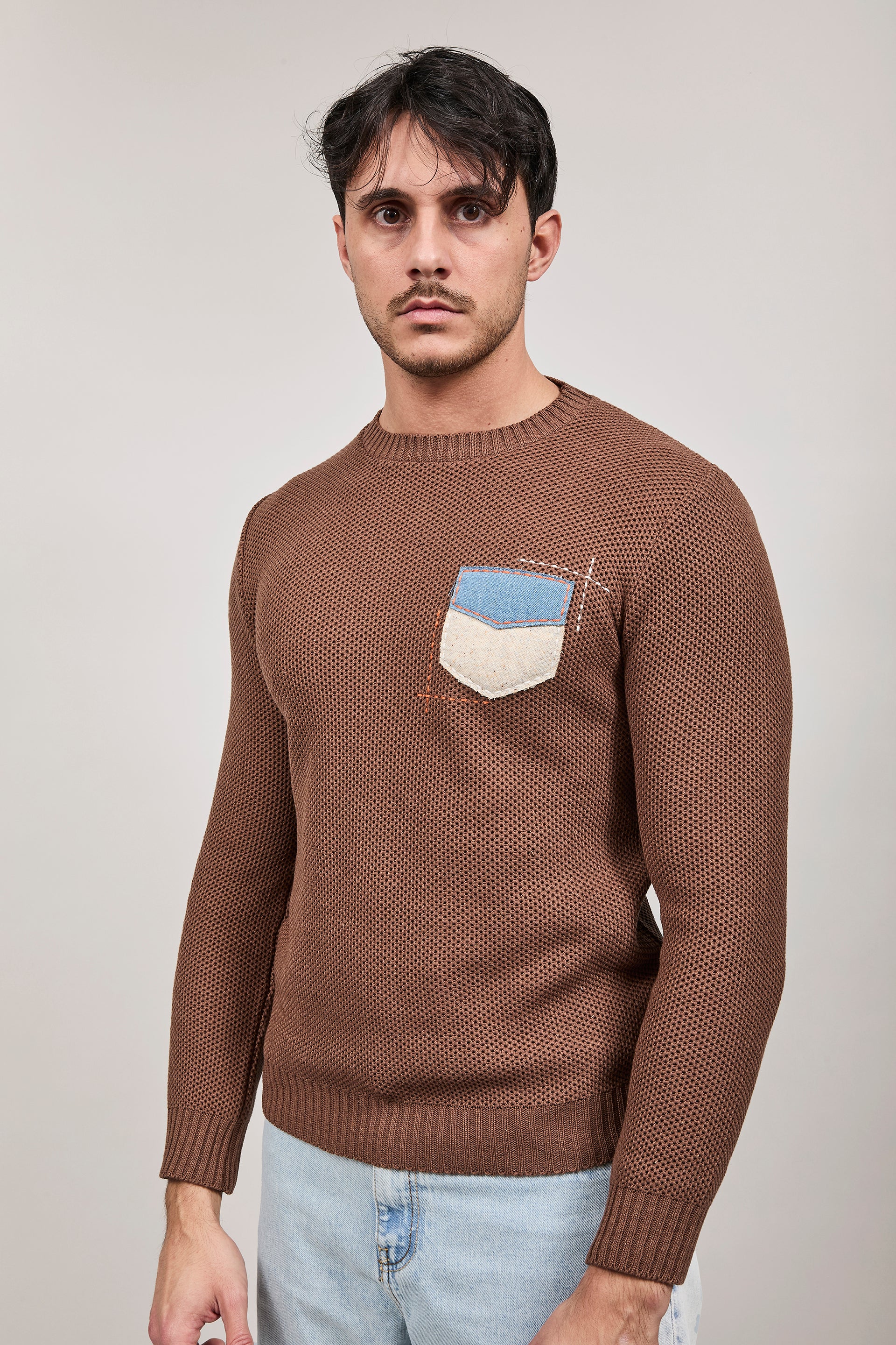 Maglioncino V2 Occhio di pernice Moro