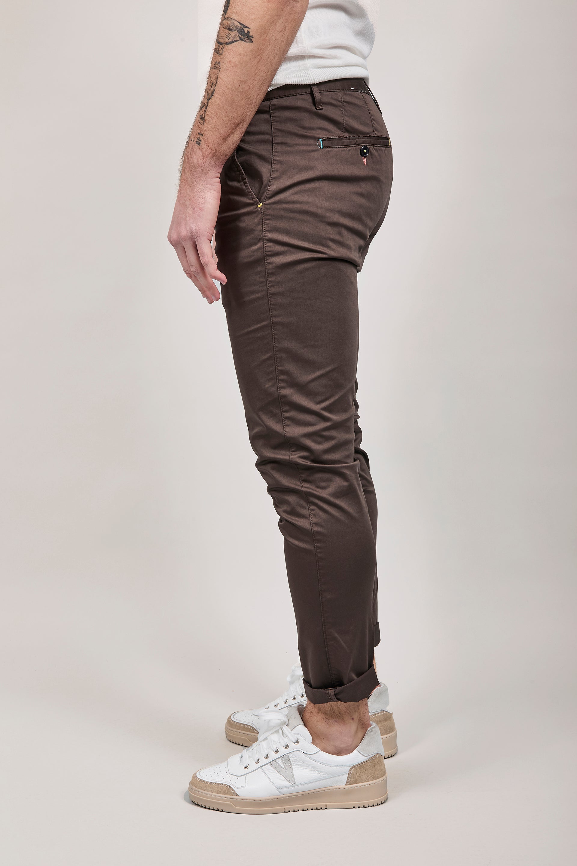 Pantalone Berna chinos Caffè 39