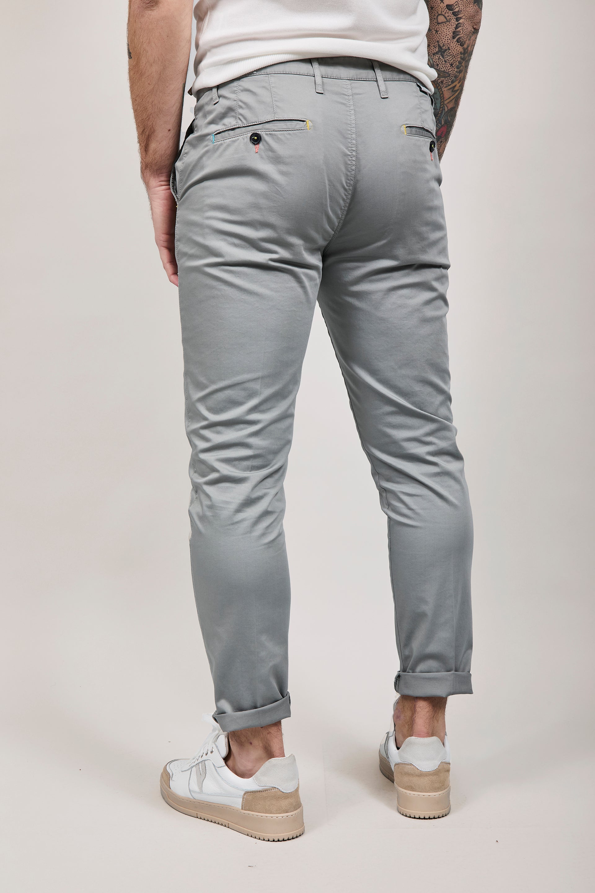 Pantalone Berna chinos Acciaio 39