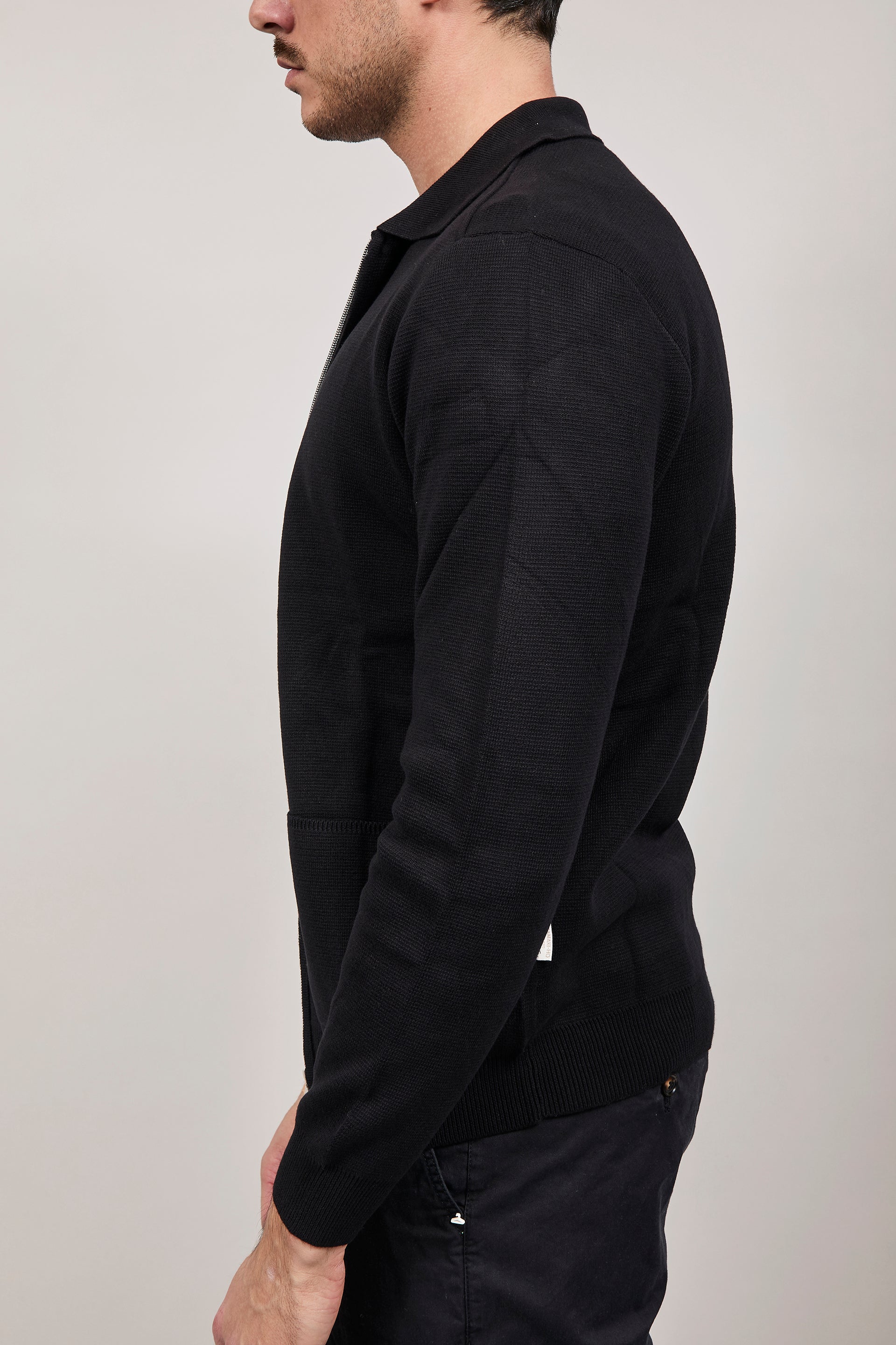 Cardigan Hamaki-ho Zip Nero 3221