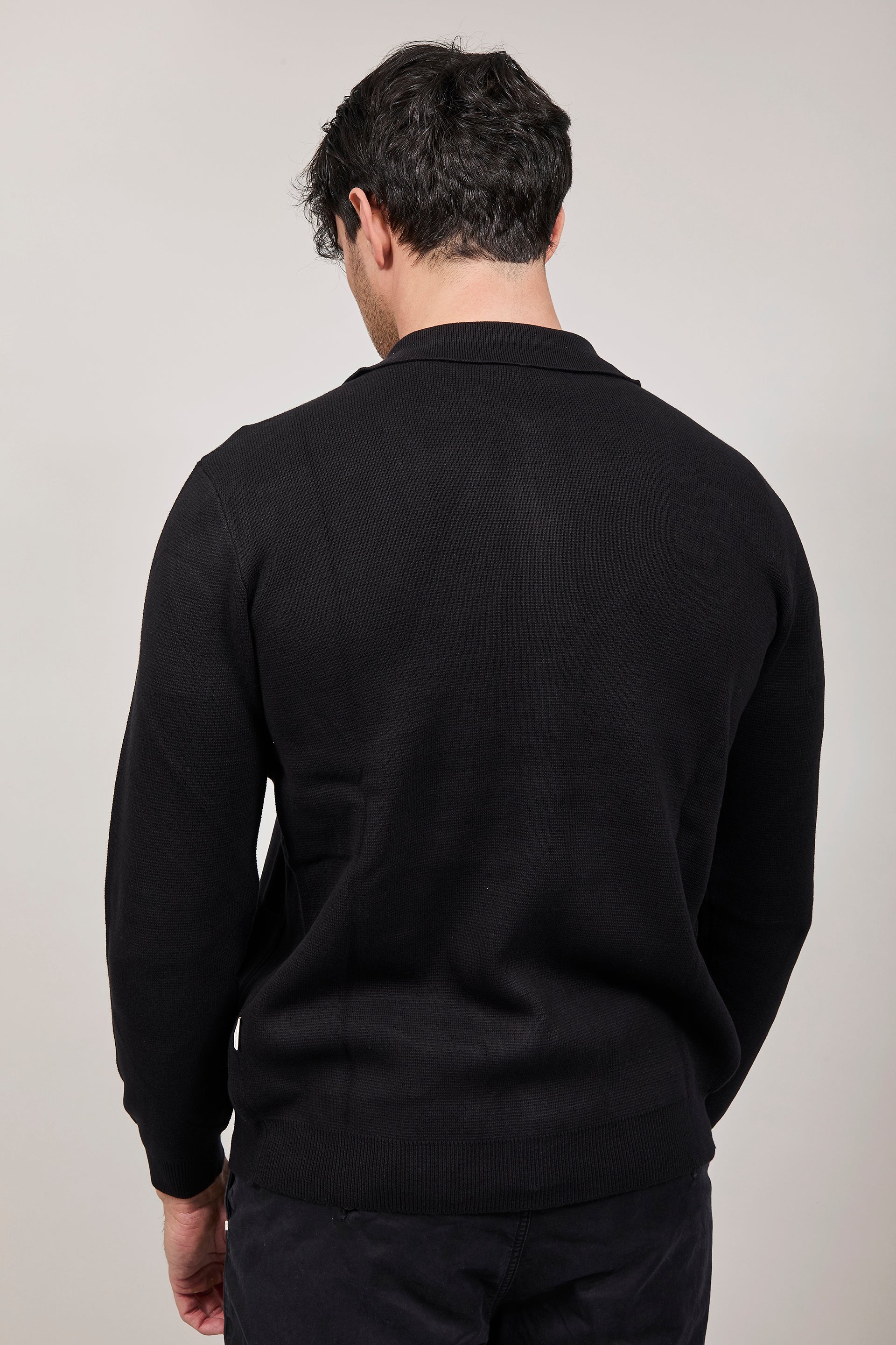 Cardigan Hamaki-ho Zip Nero 3221
