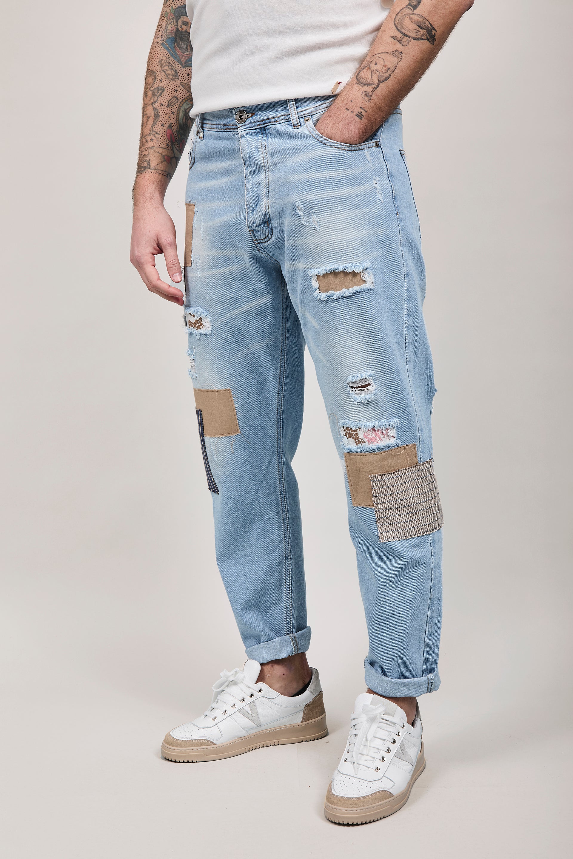 Jeans Block Eleven Toppe Chiaro