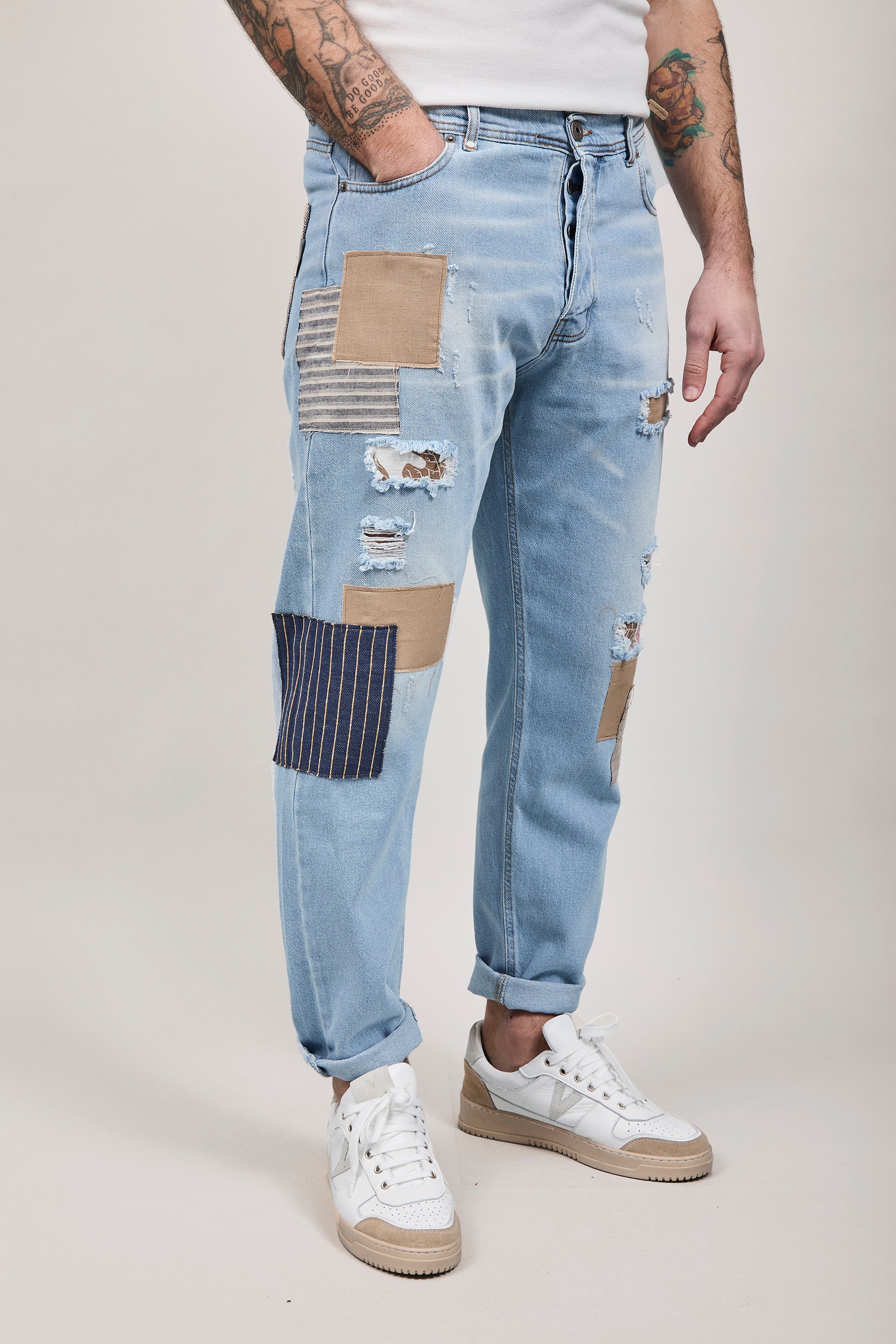 Jeans Block Eleven Toppe Chiaro