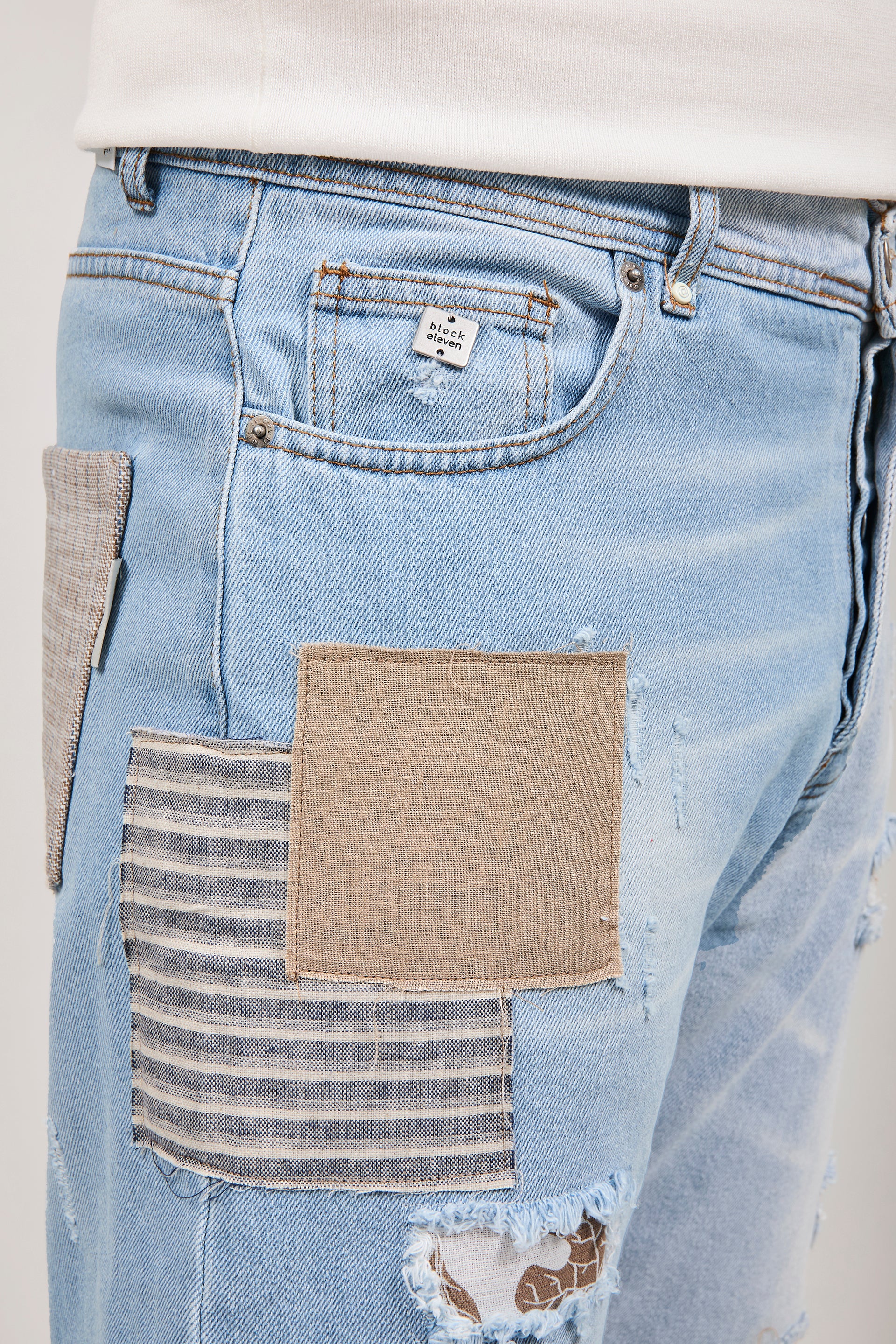 Jeans Block Eleven Toppe Chiaro