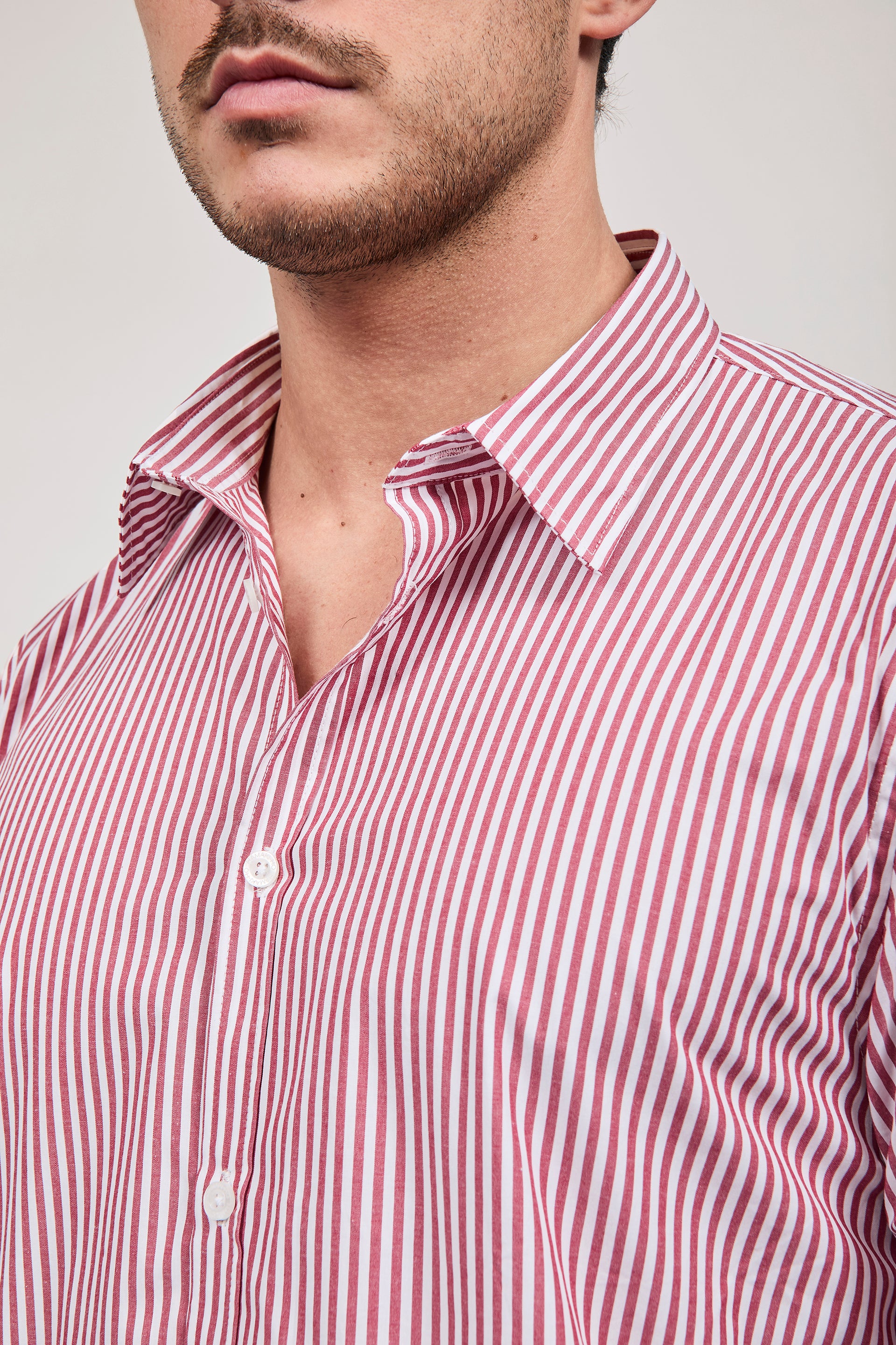 Camicia Hamaki-ho Rigata Rossa 1307