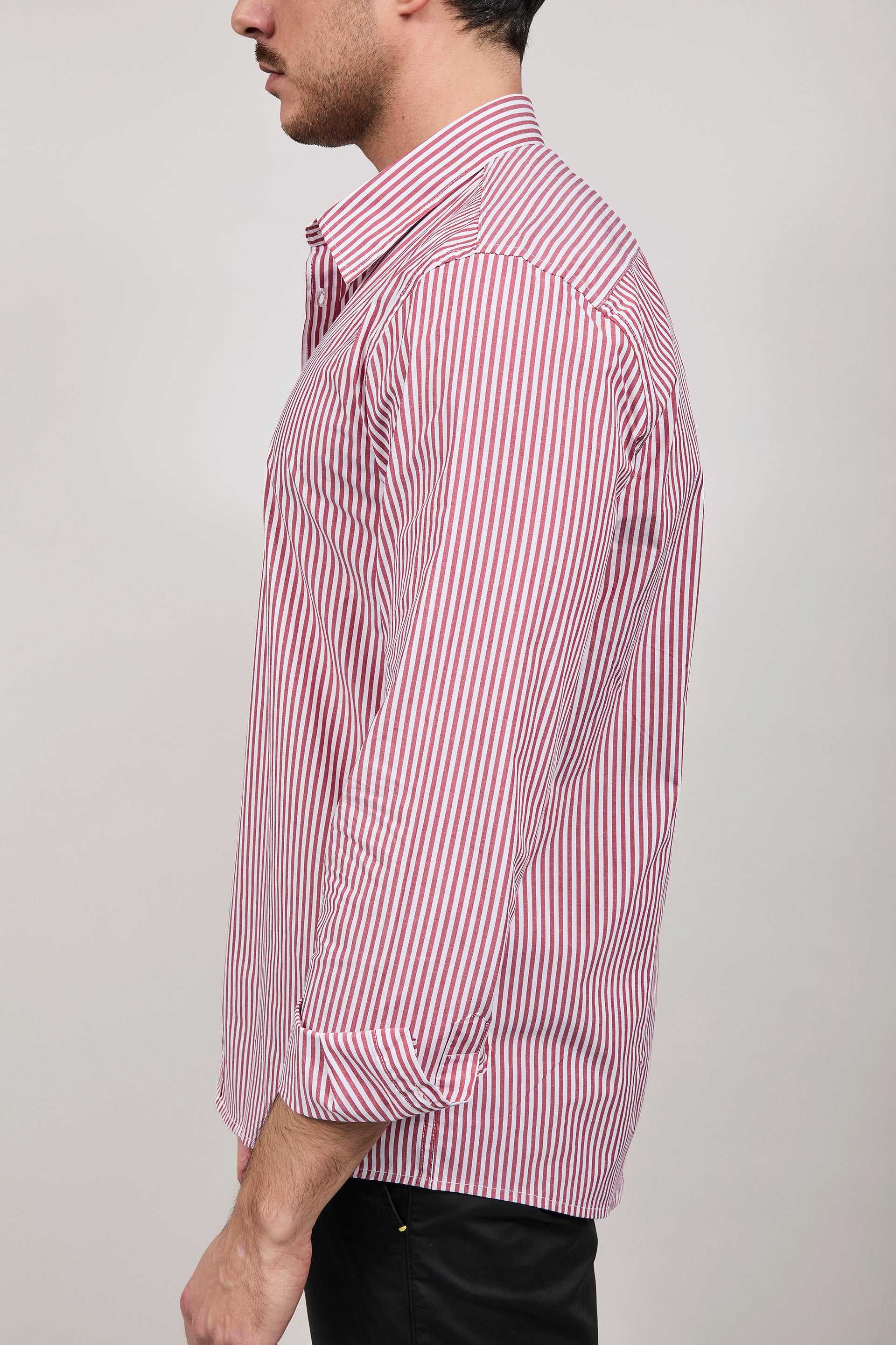 Camicia Hamaki-ho Rigata Rossa 1307