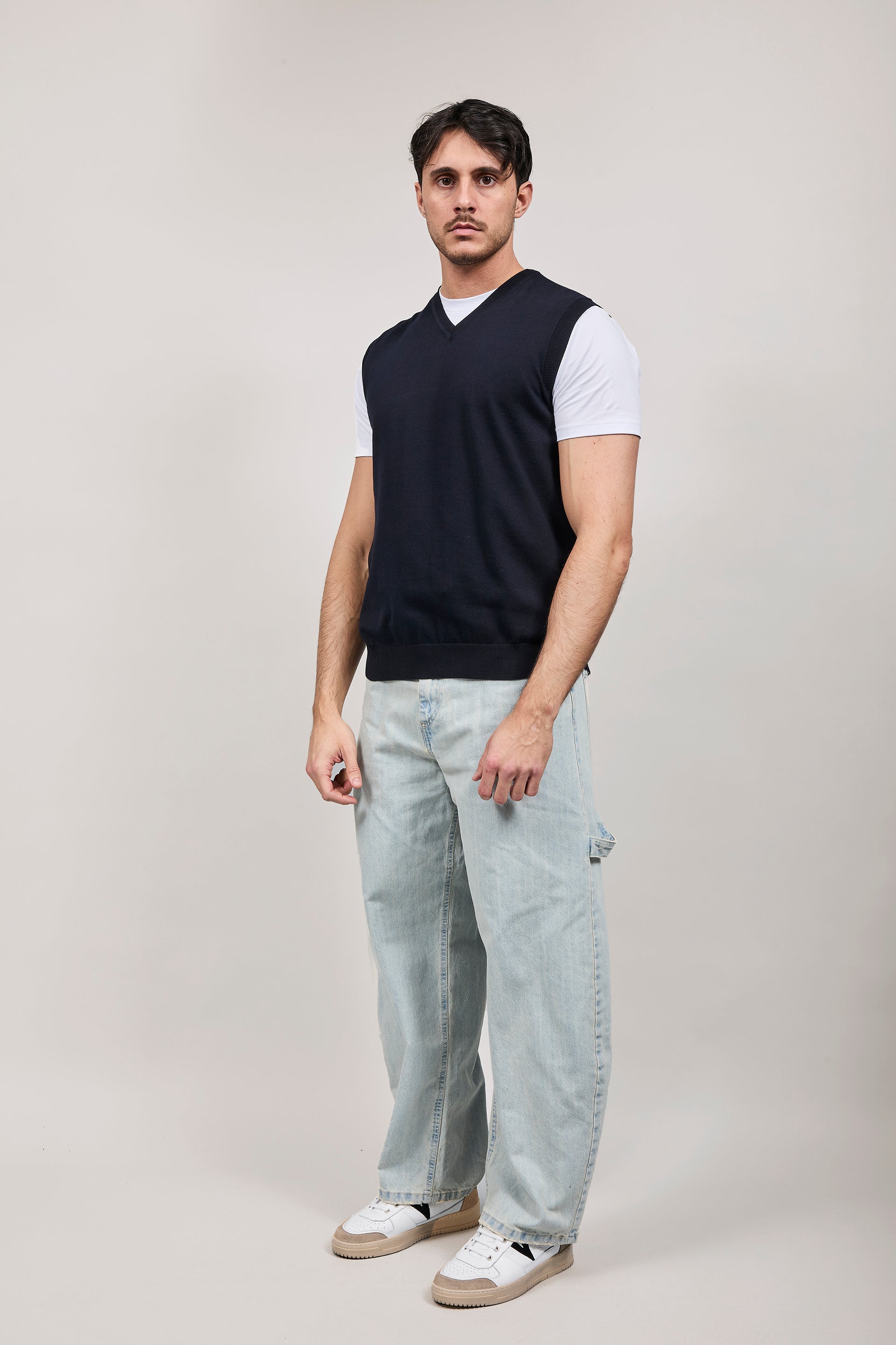 Gilet hamaki-ho Scollo V Blu 3207