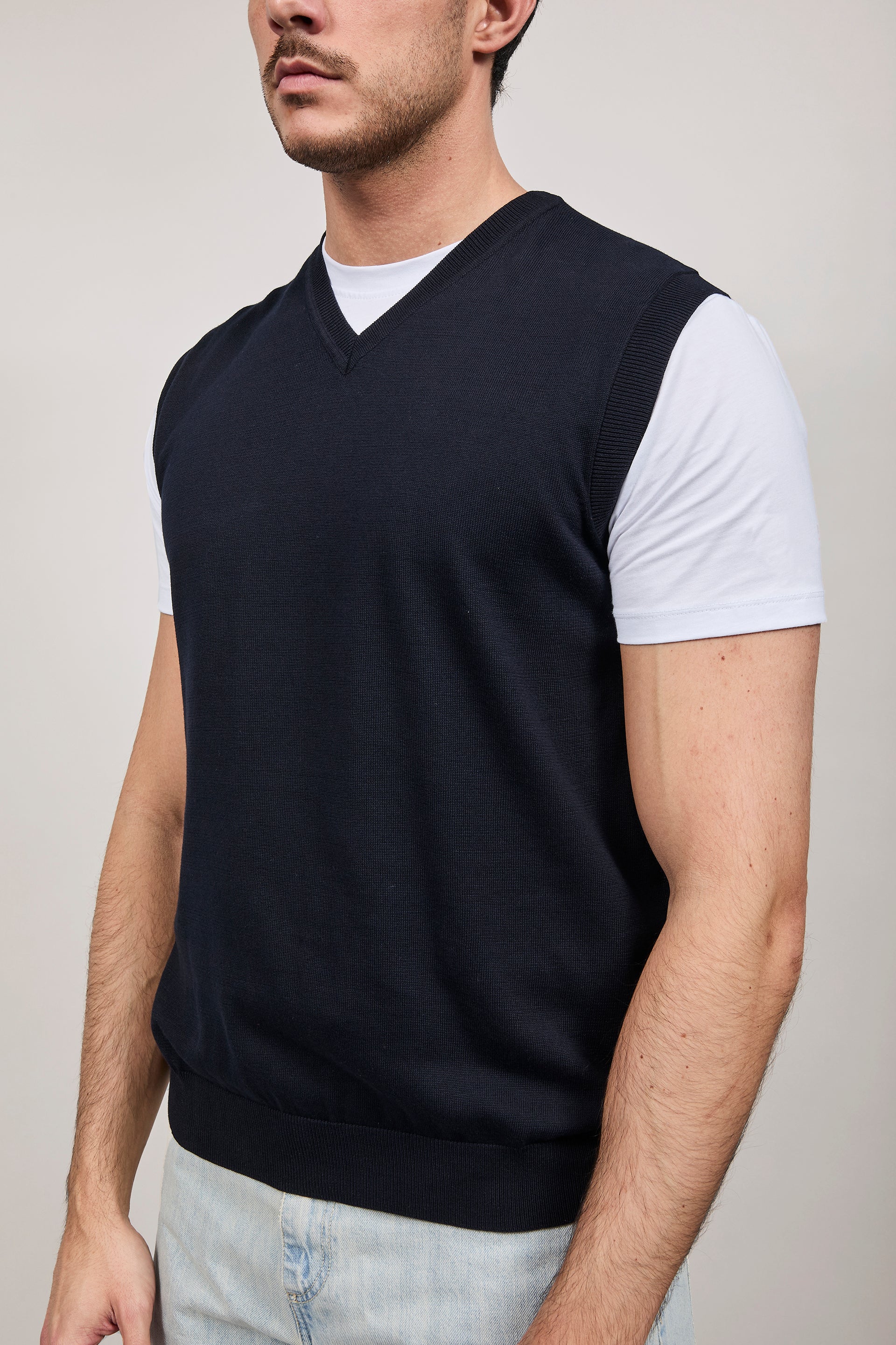 Gilet hamaki-ho Scollo V Blu 3207