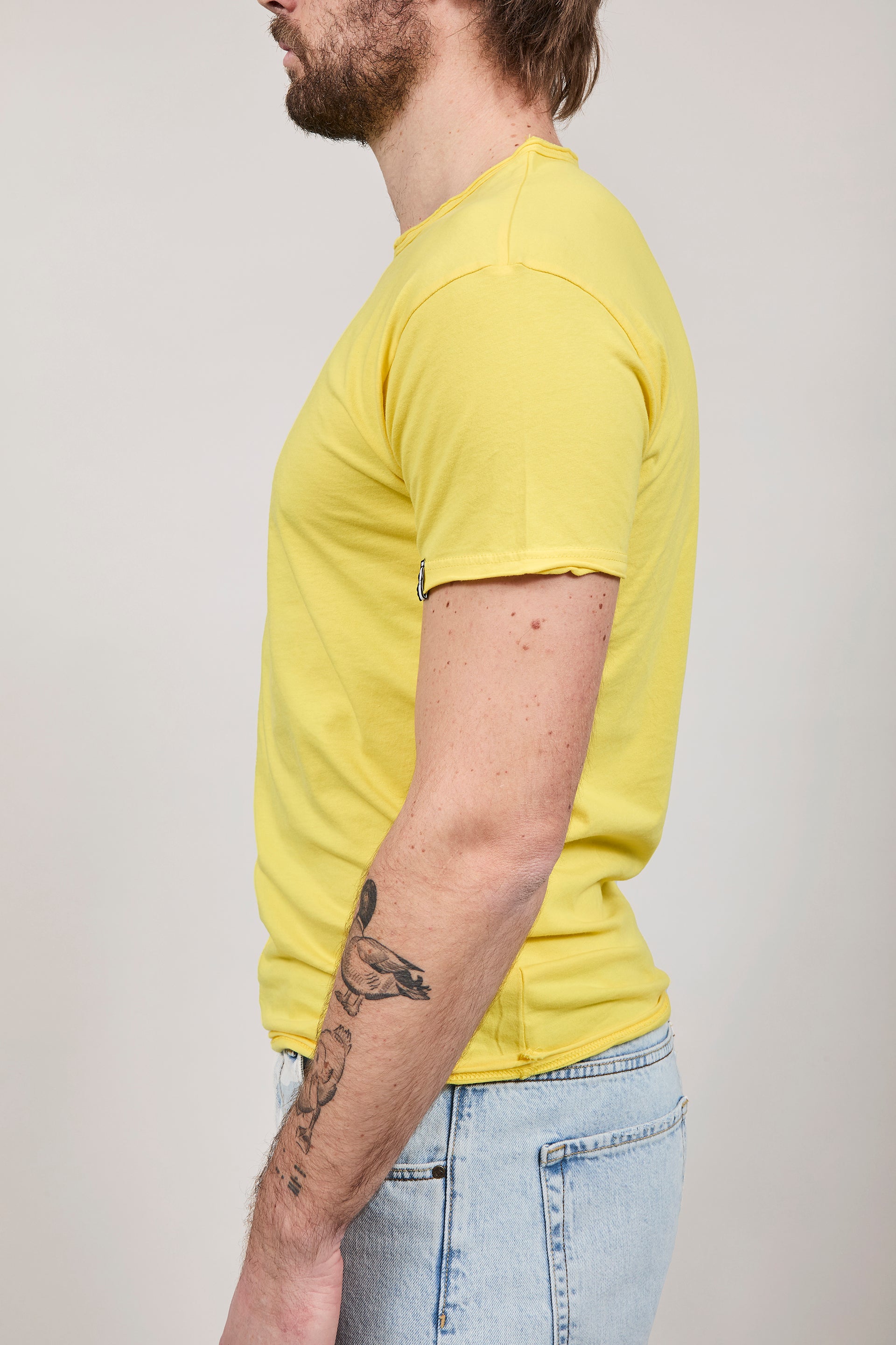 T-shirt basica Block Eleven gialla