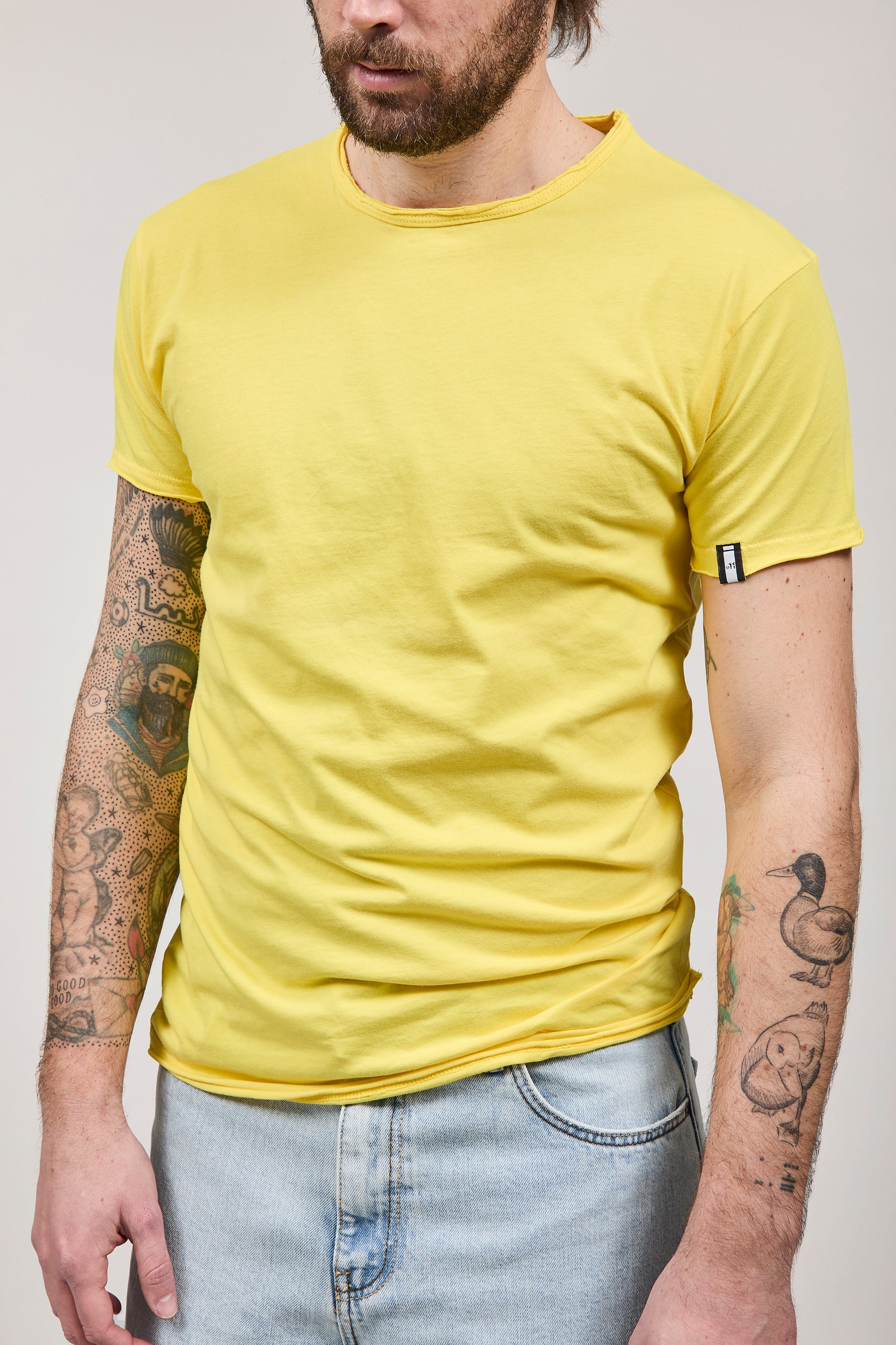 T-shirt basica Block Eleven gialla