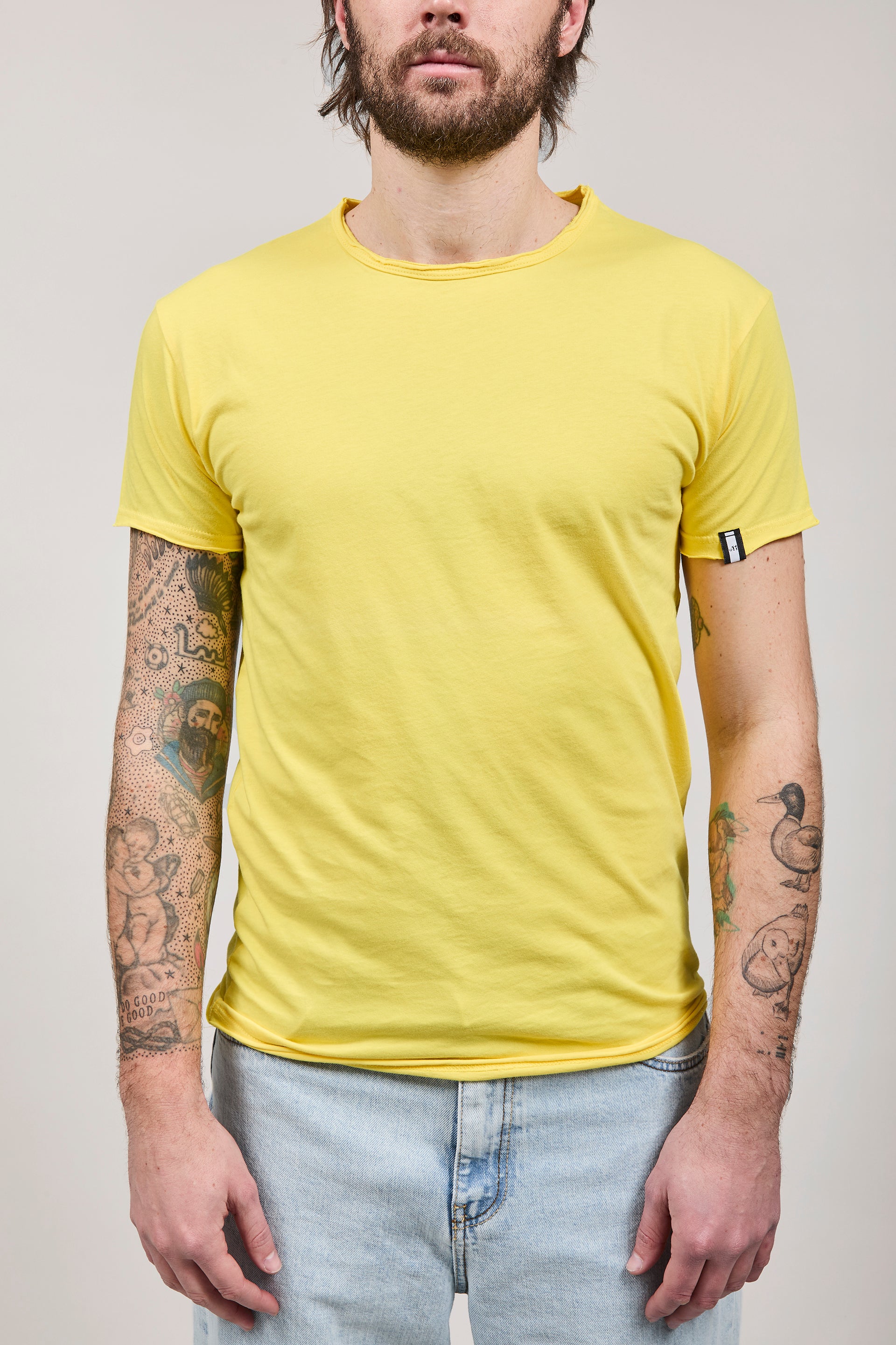 T-shirt basica Block Eleven gialla