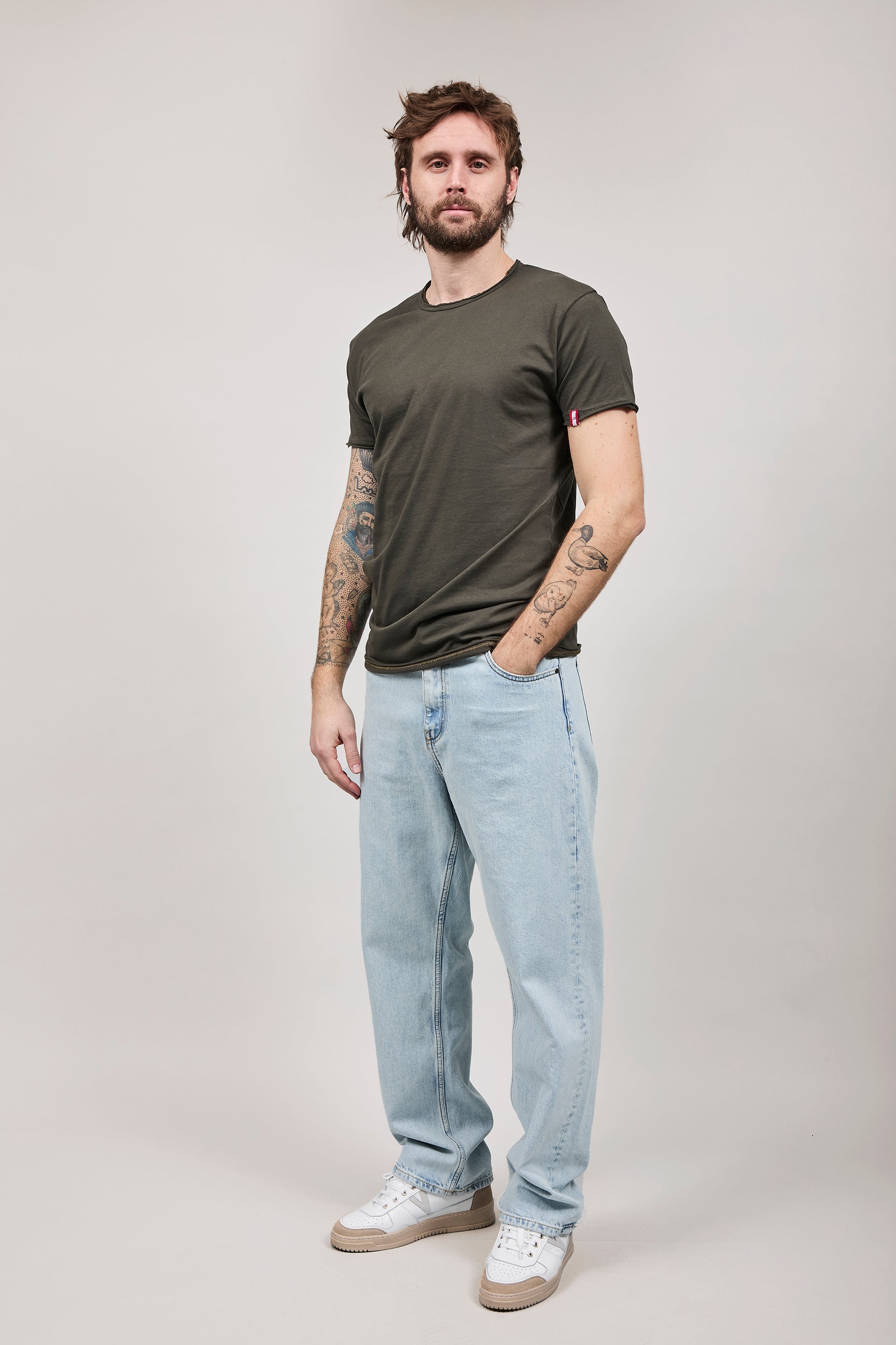 T-shirt basica Block Eleven Militare