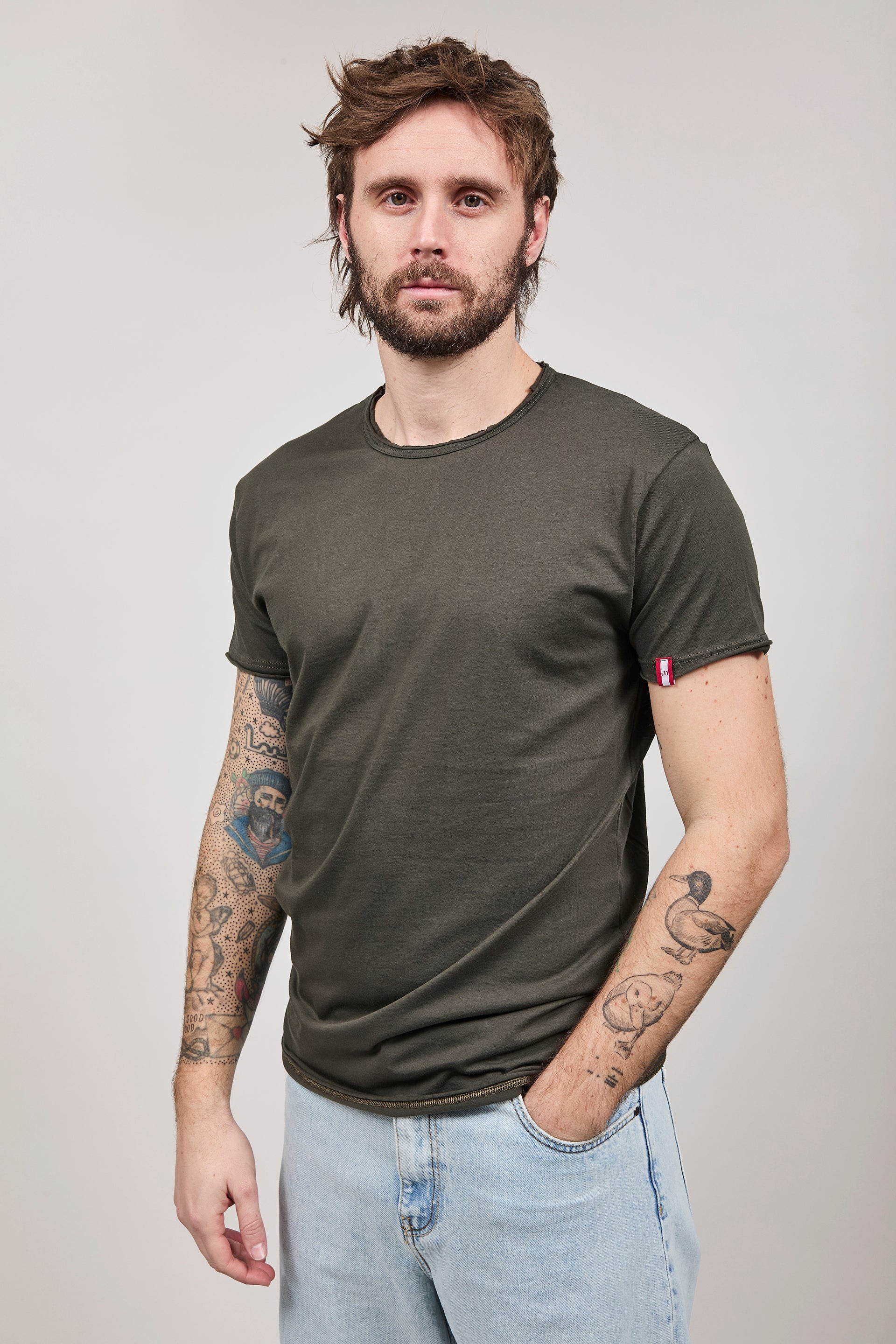 T-shirt basica Block Eleven Militare